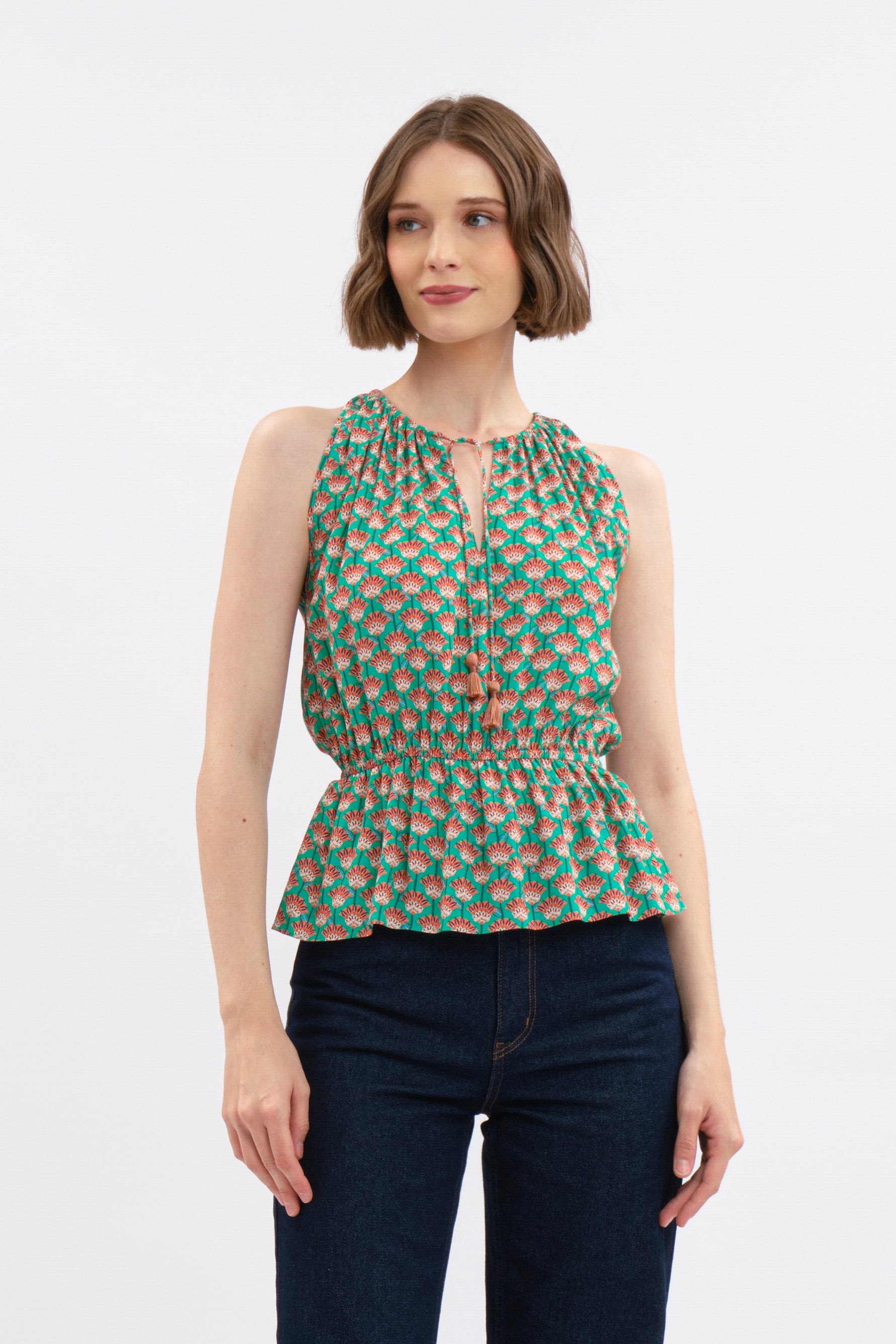 FAY Top in Turquoise Saloko