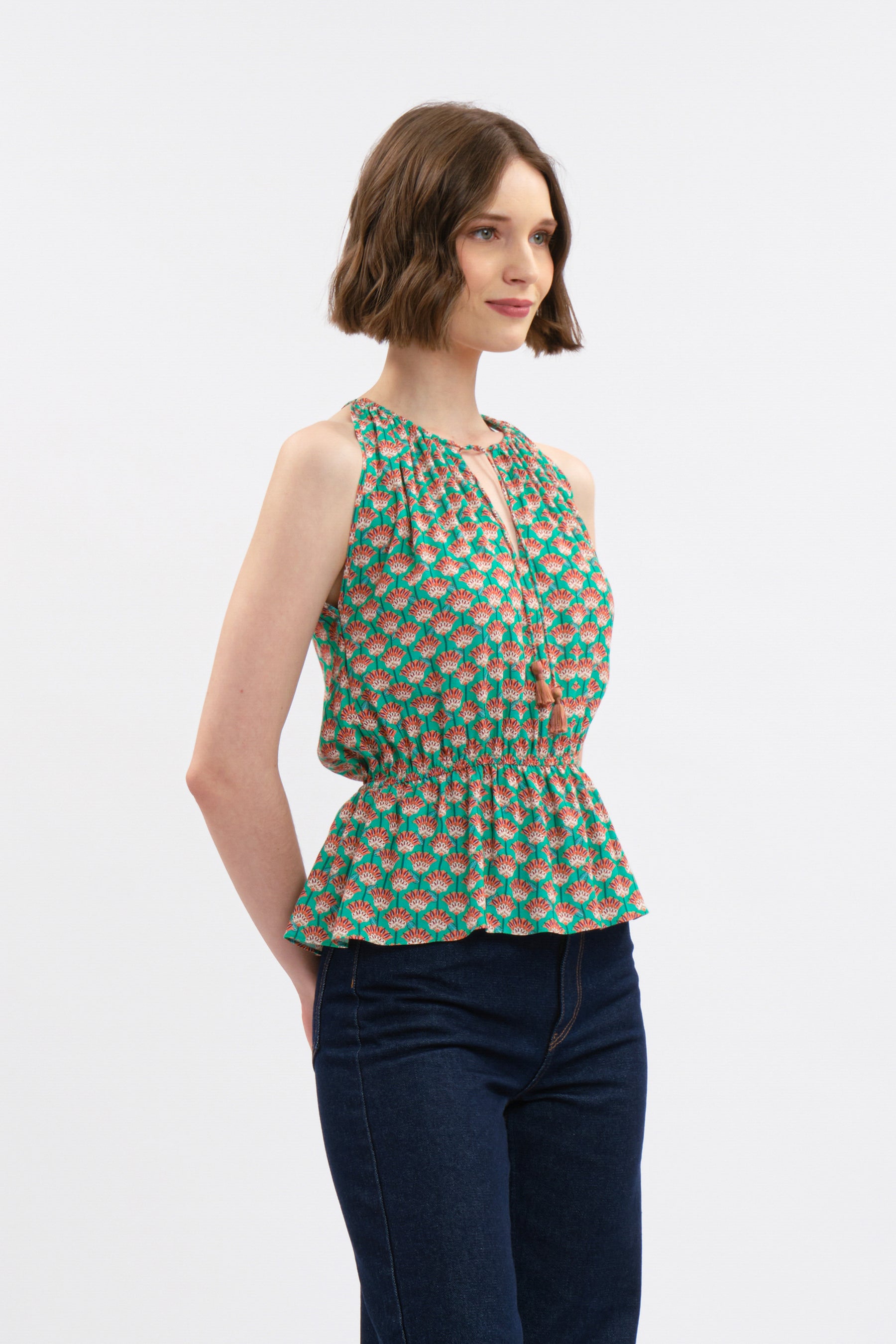 FAY Top in Turquoise Saloko