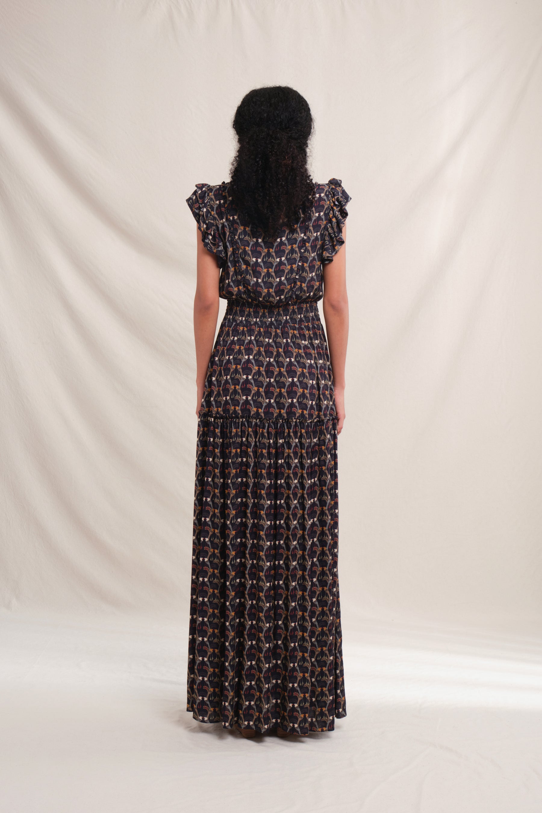 FLORA Dress in Black Saeran