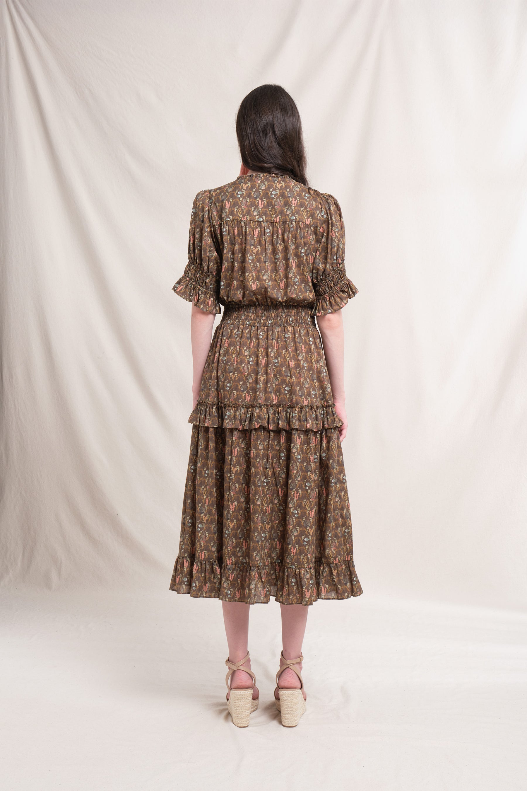 FRIDA Dress in Brown Ulva