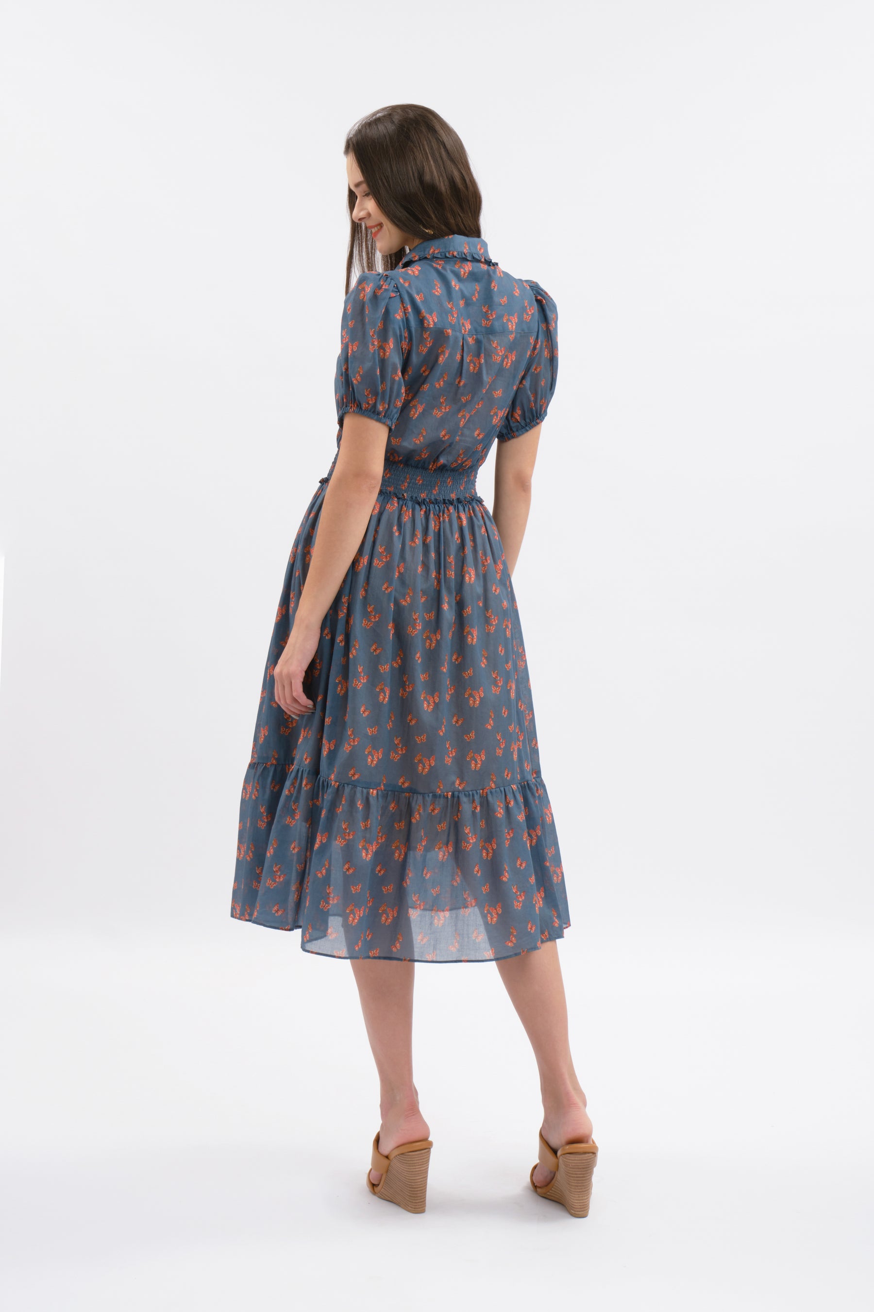 GIA Dress in Blue Kupu