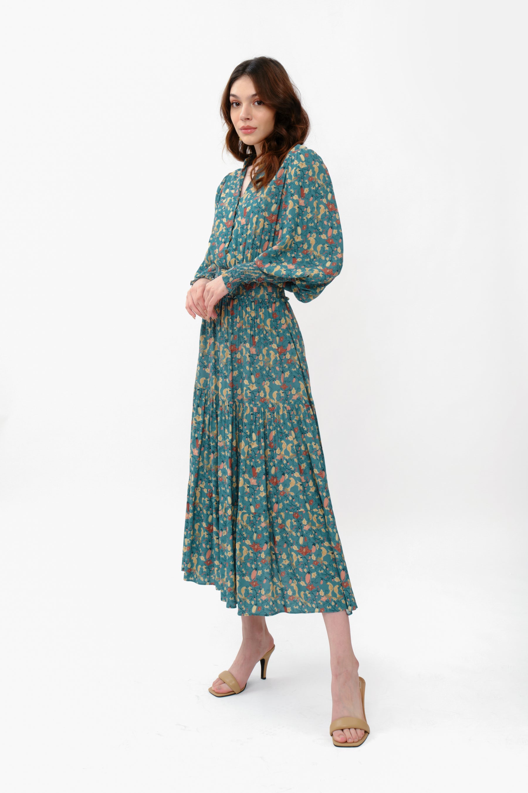 GINA Dress in Blue Terong