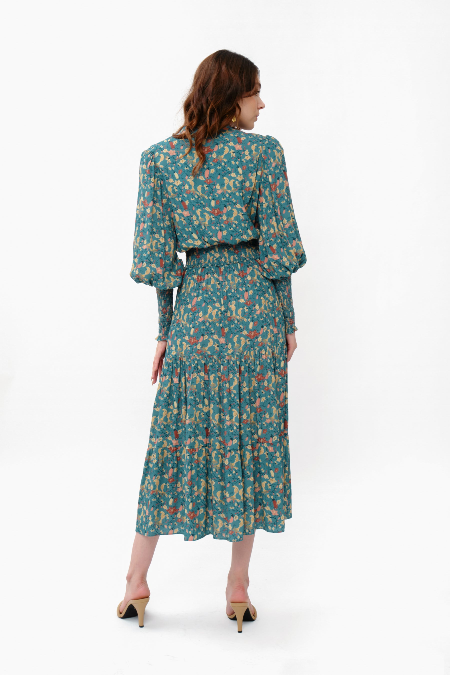 GINA Dress in Blue Terong