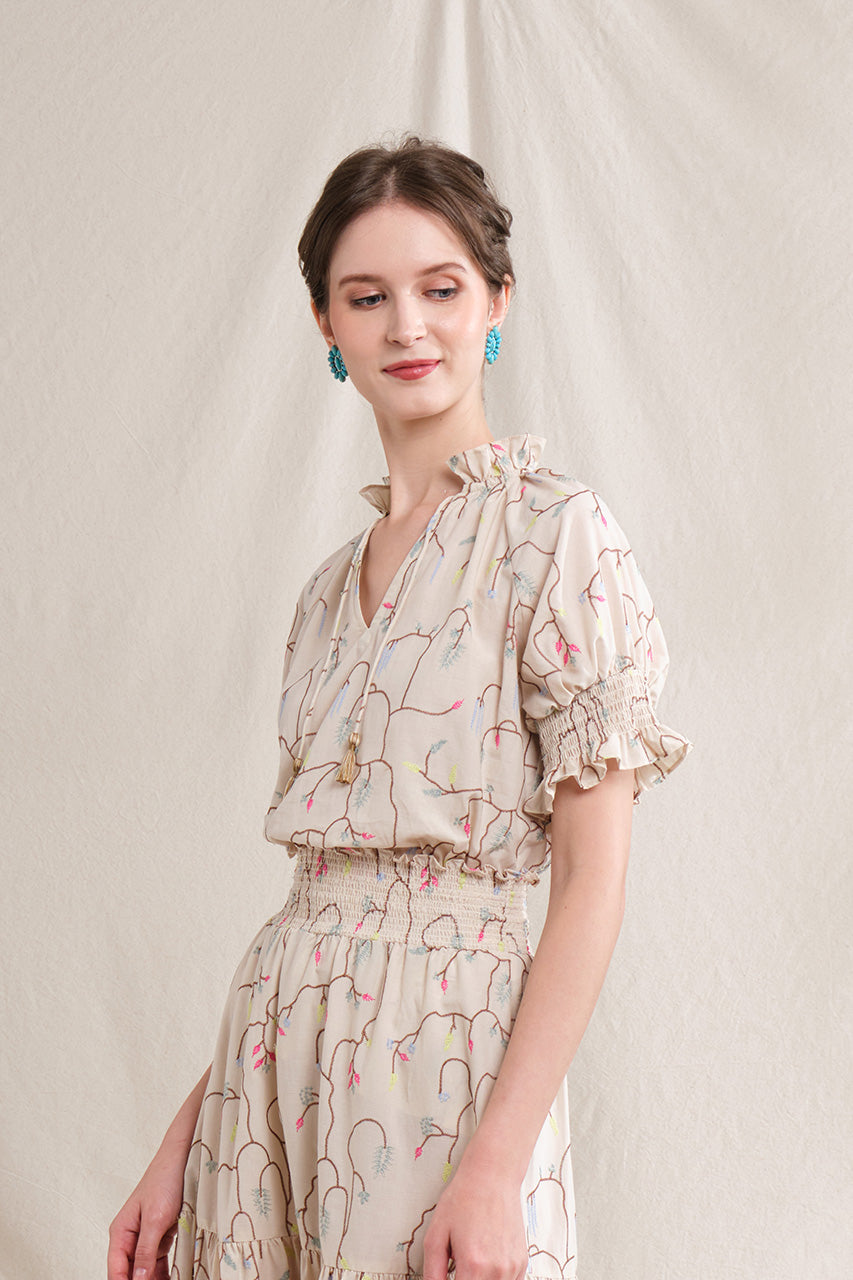 GISEL Top in Beige Lada