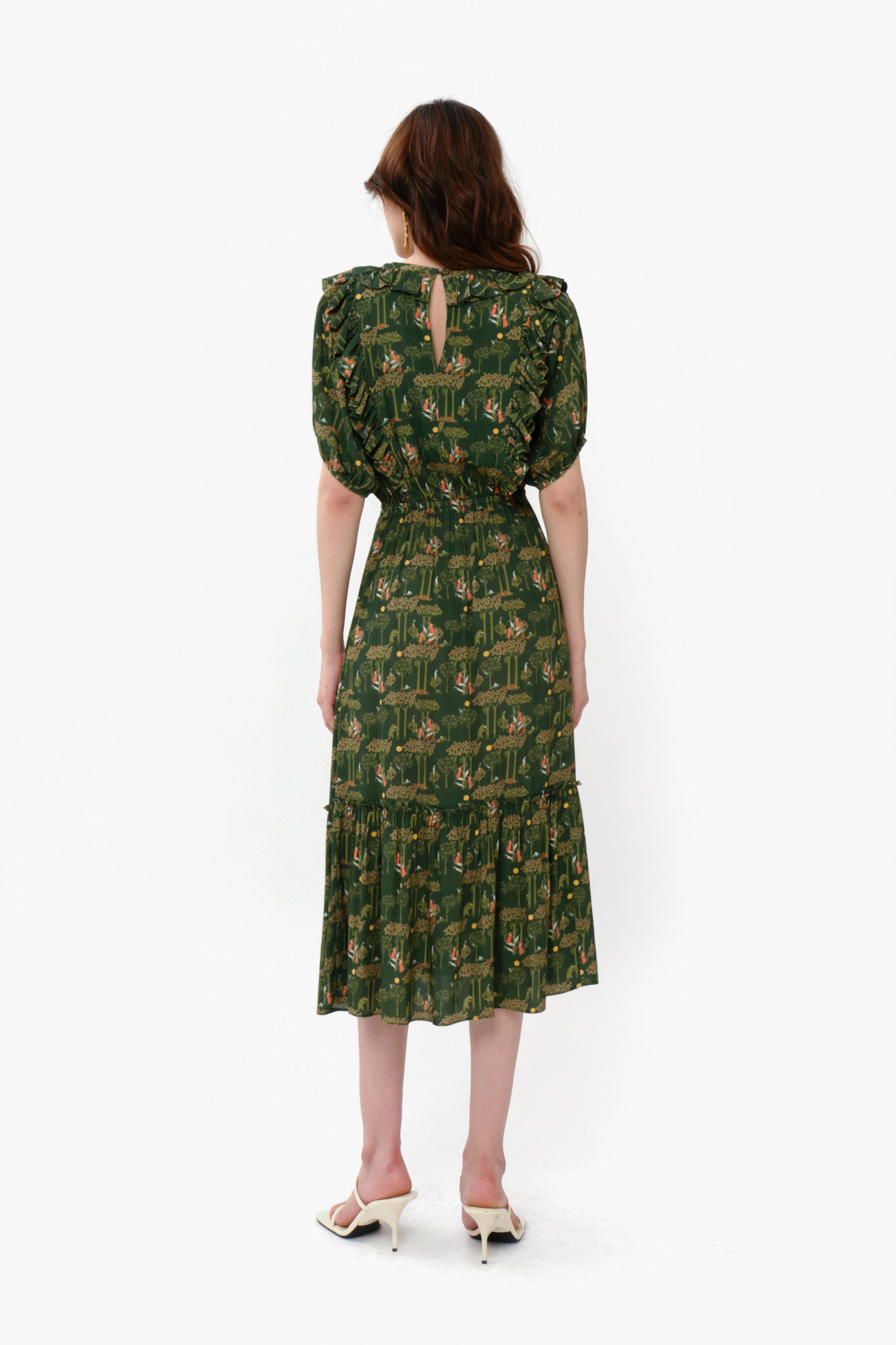 HAZEL Dress in Green Forest