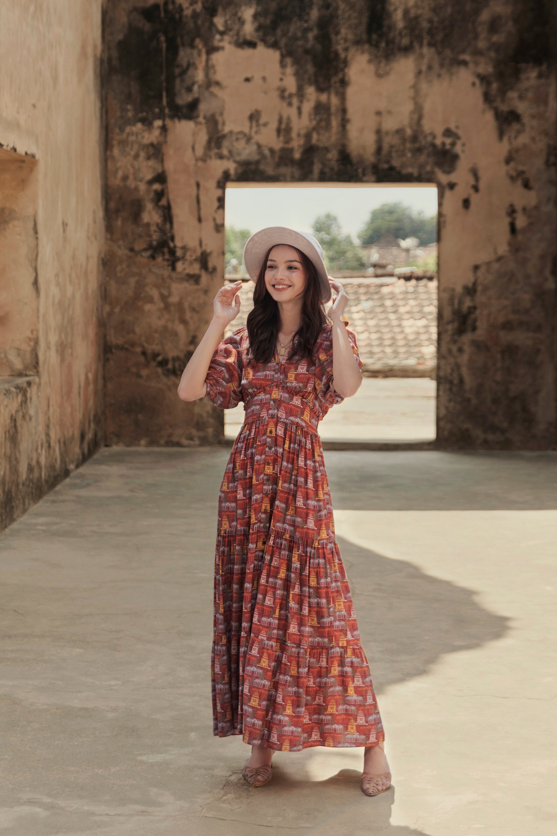 SAGE Dress in Puri Red