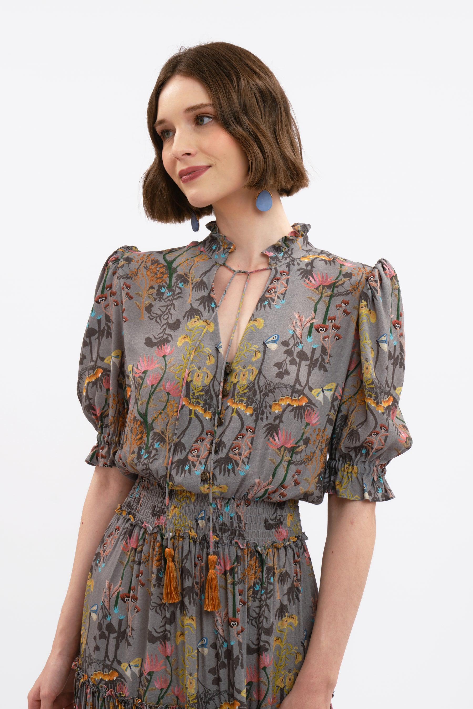 ILIA Dress in Gray Lontar