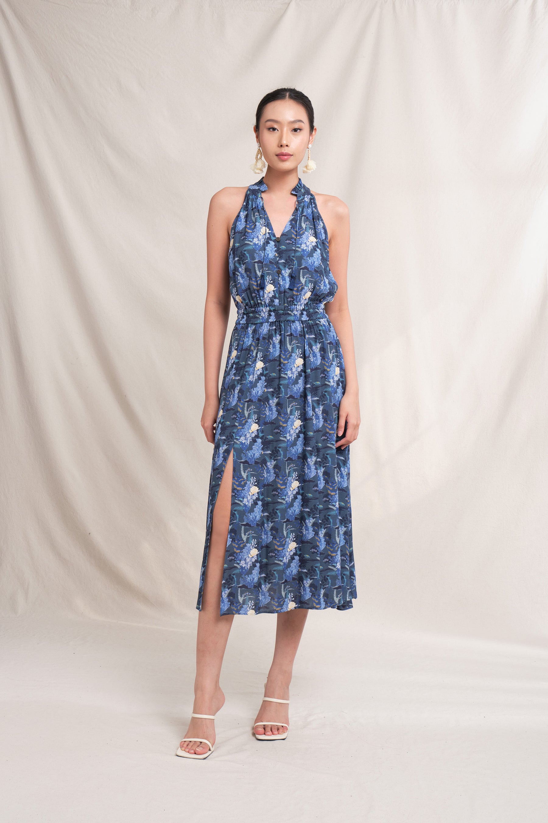 IRIS Dress in Navy Bunaken