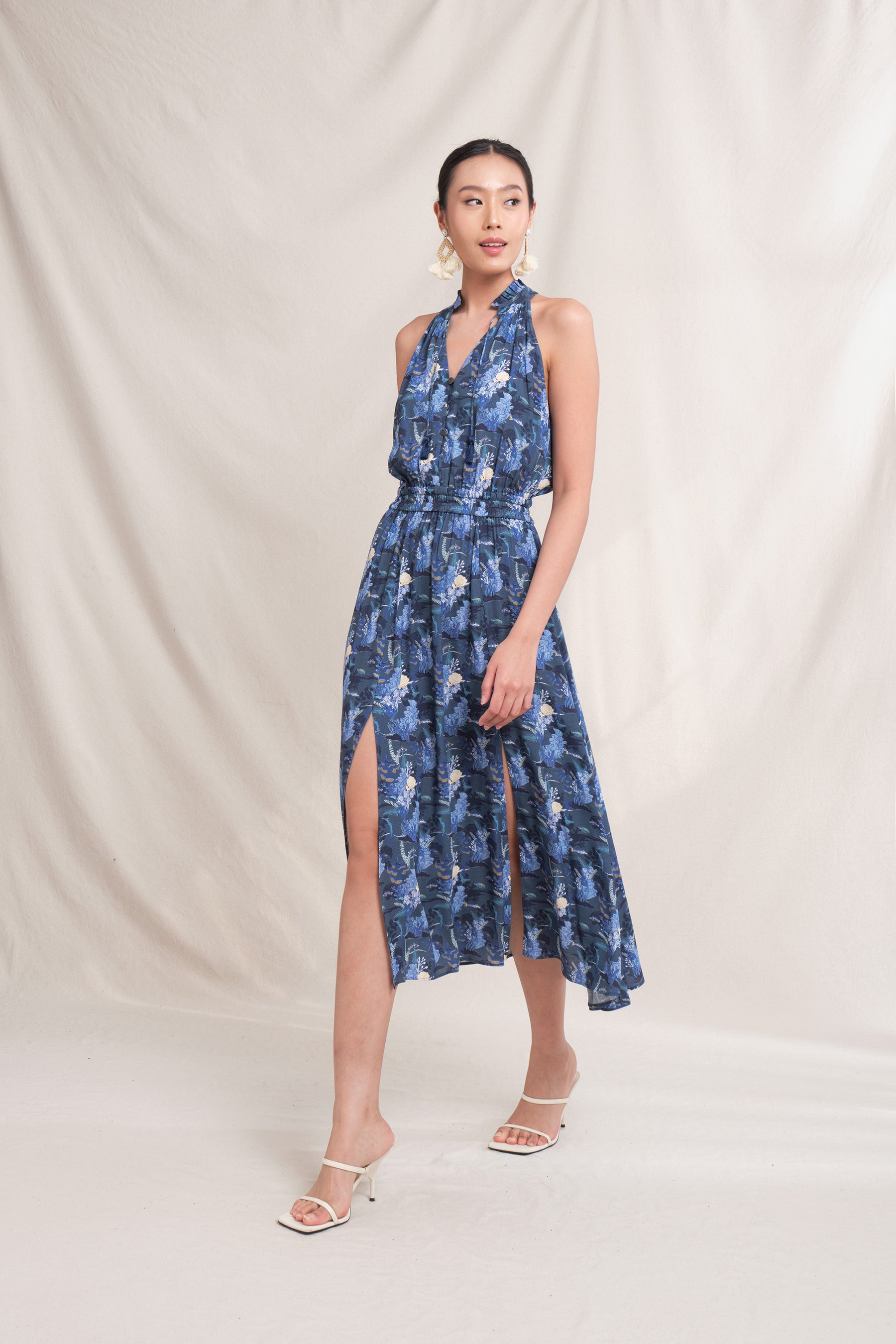 IRIS Dress in Navy Bunaken