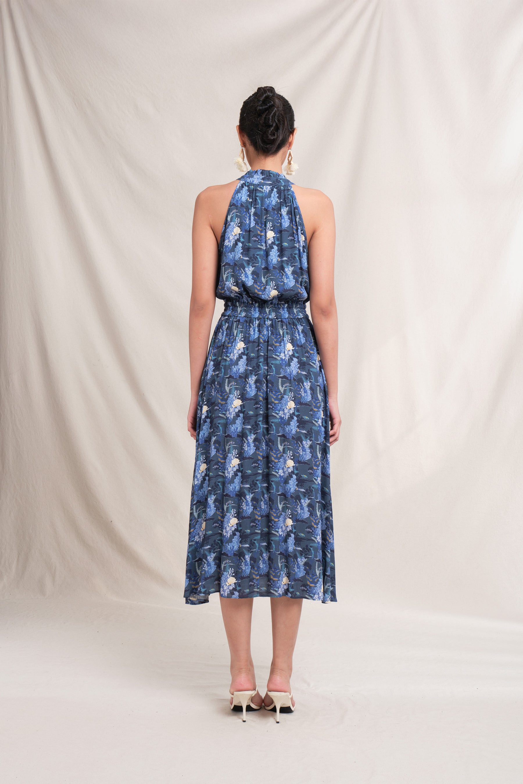 IRIS Dress in Navy Bunaken