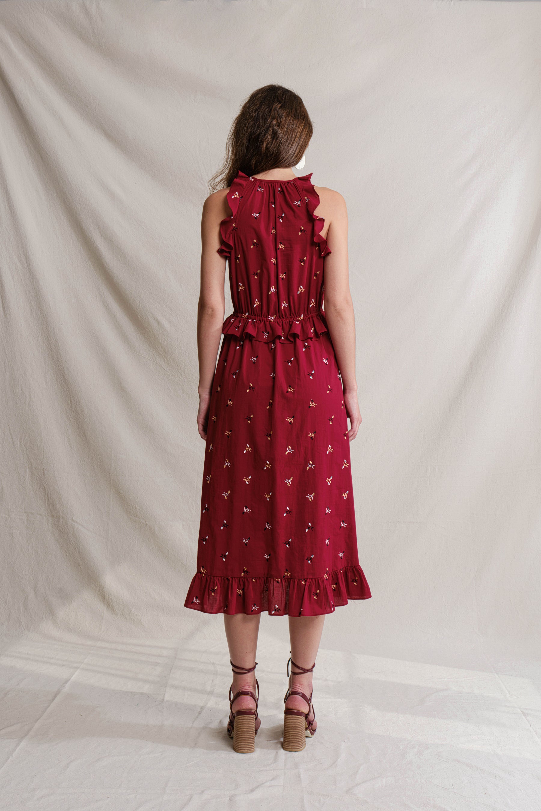 IVANA Dress in Red Jagung