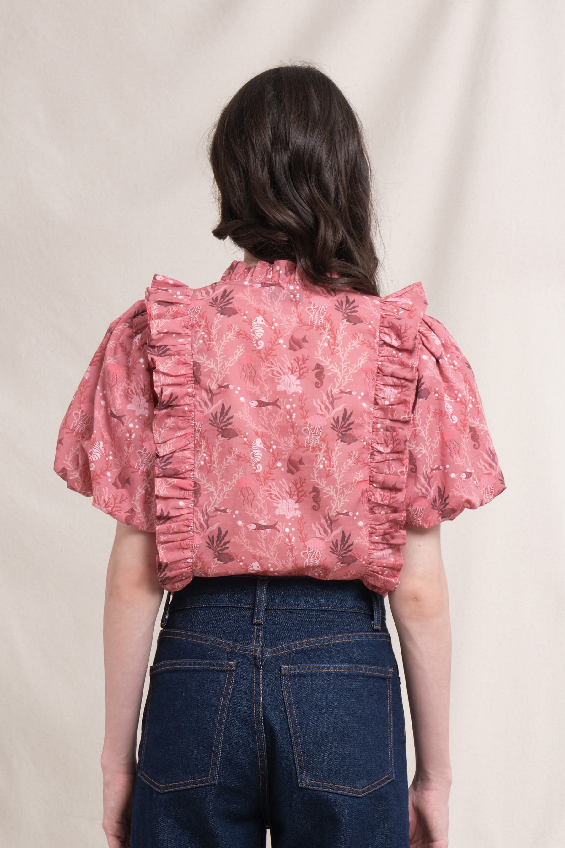 IZA Top in Pink Minanga