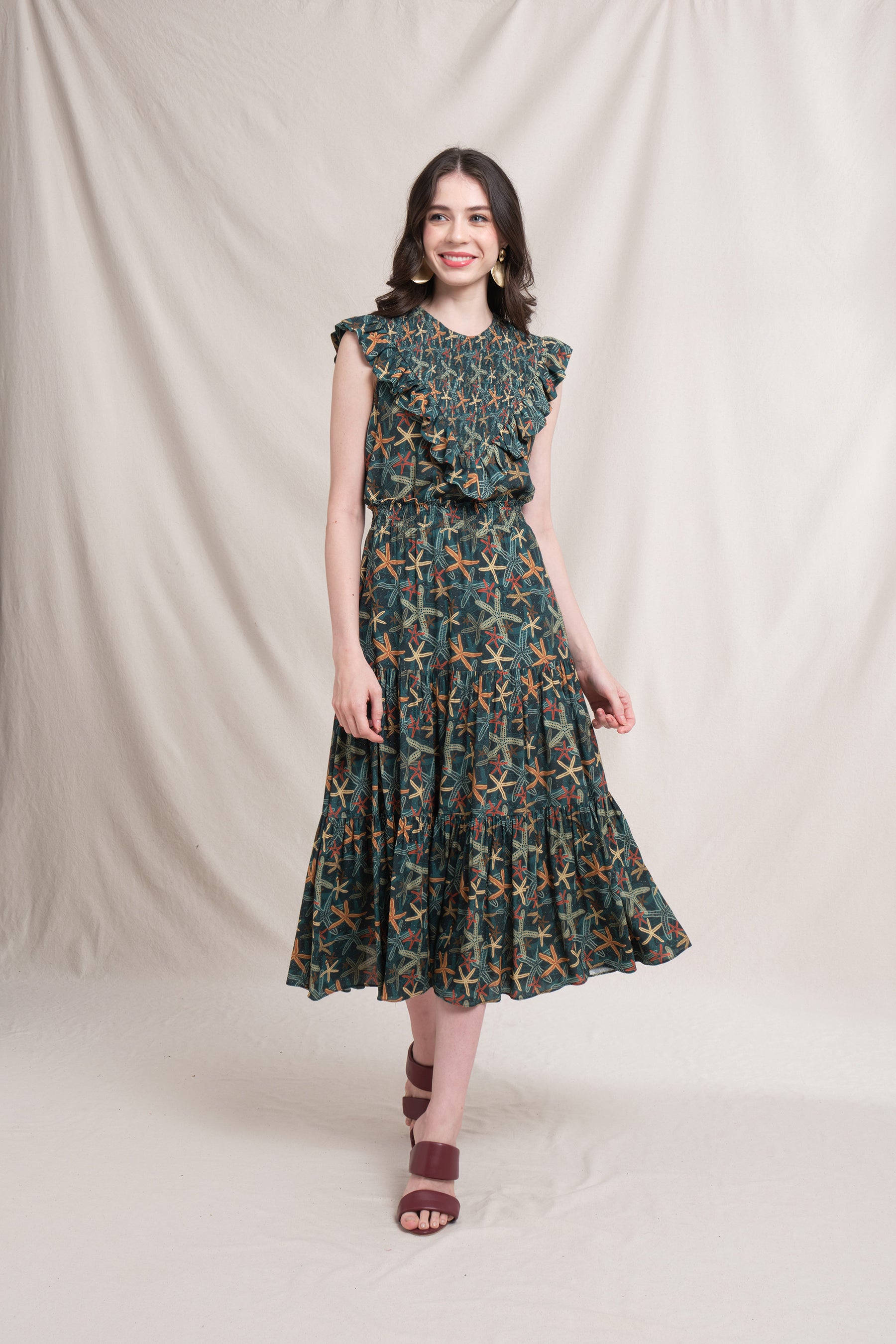 JILL Top in Emerald Aster