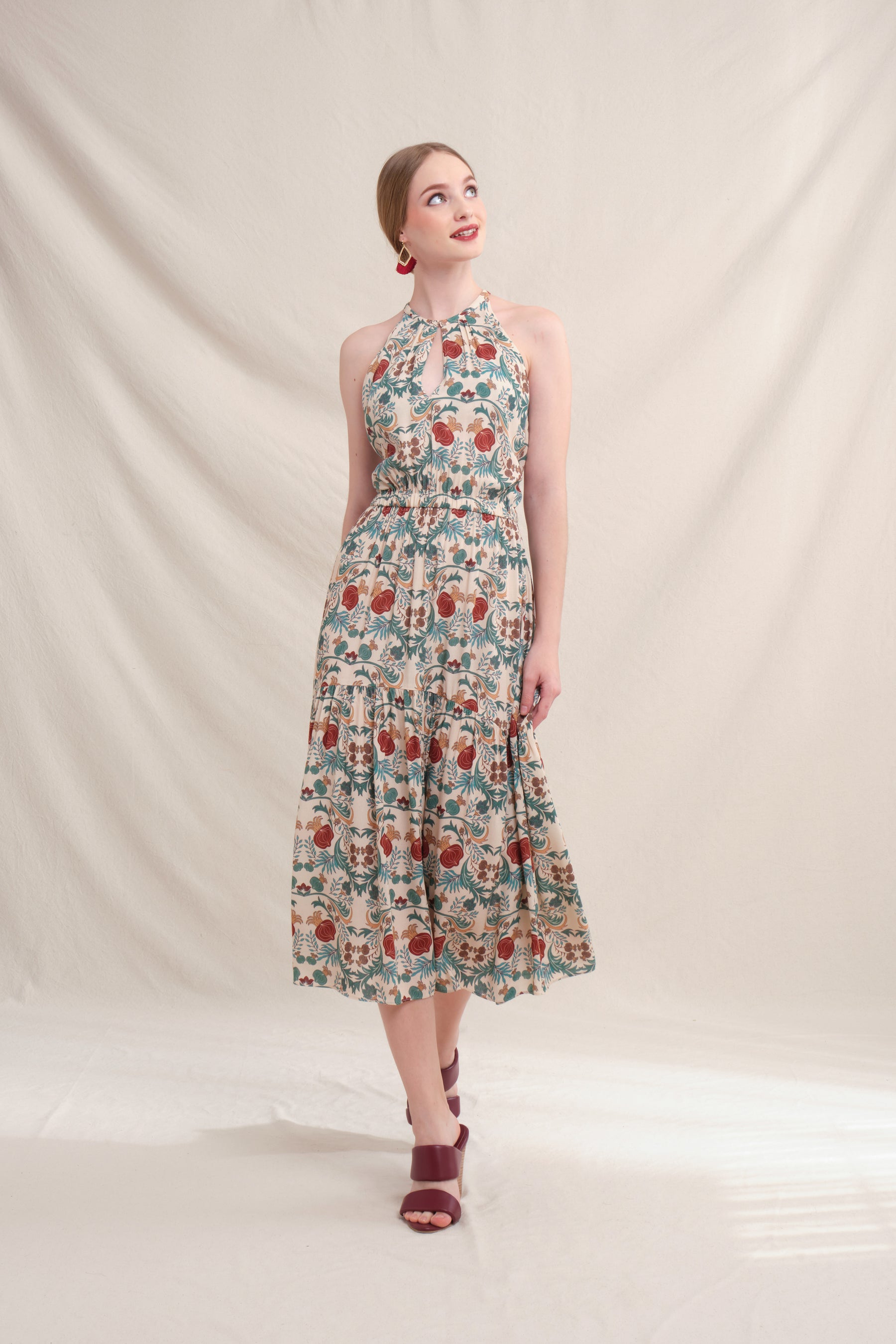JOSIE Dress in Beige Delima