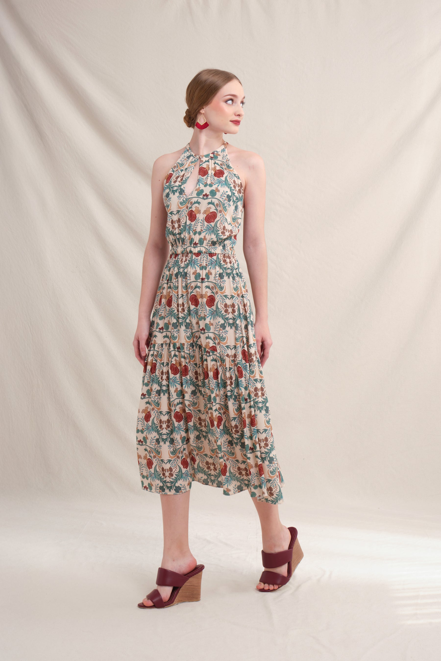 JOSIE Dress in Beige Delima