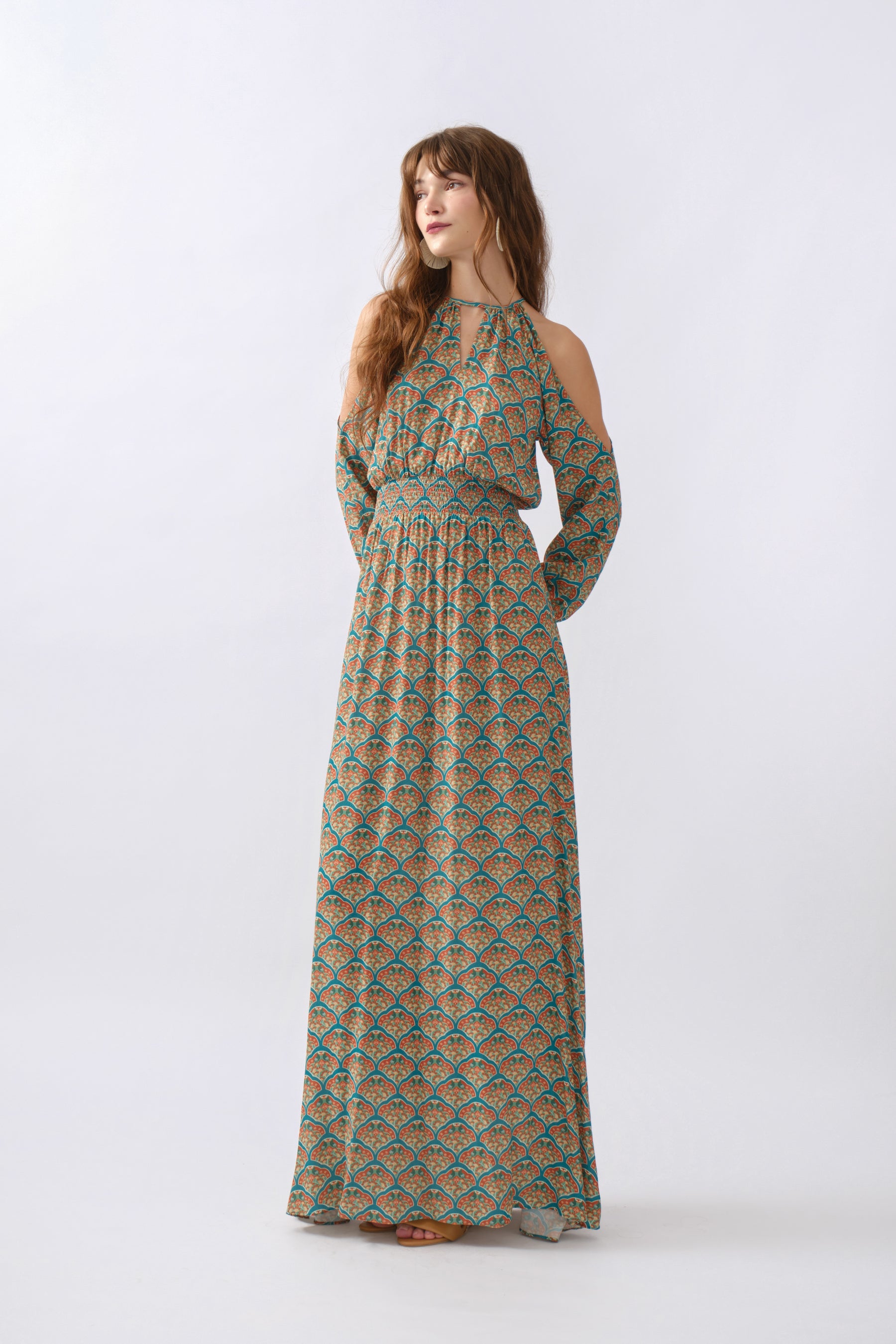 JULIET Dress in Turquoise Kubah