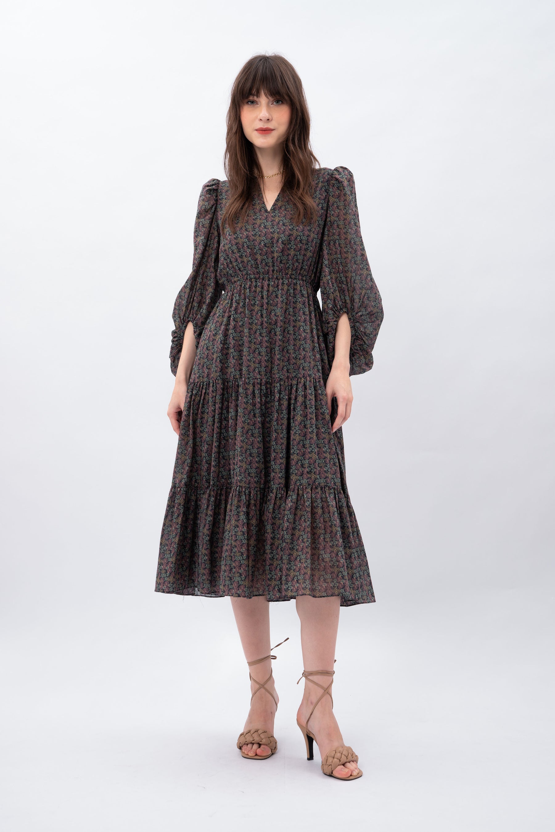 KAIA Dress in Kilau Black