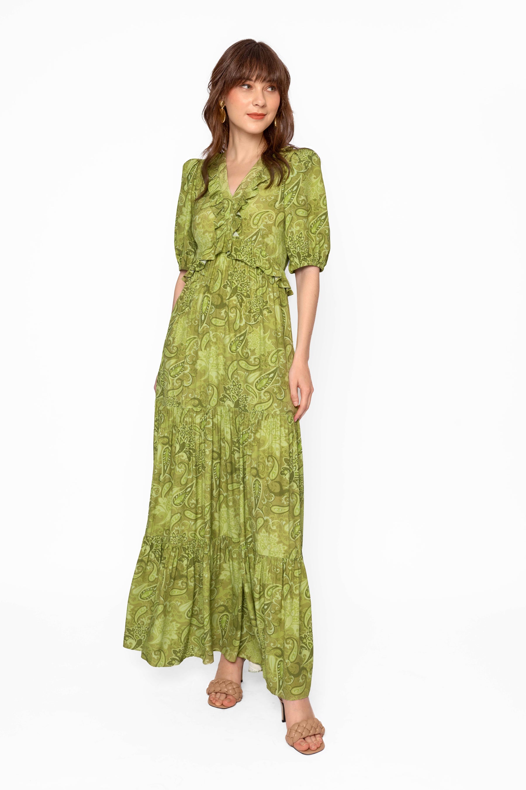 KALEA Dress in Green Pakis