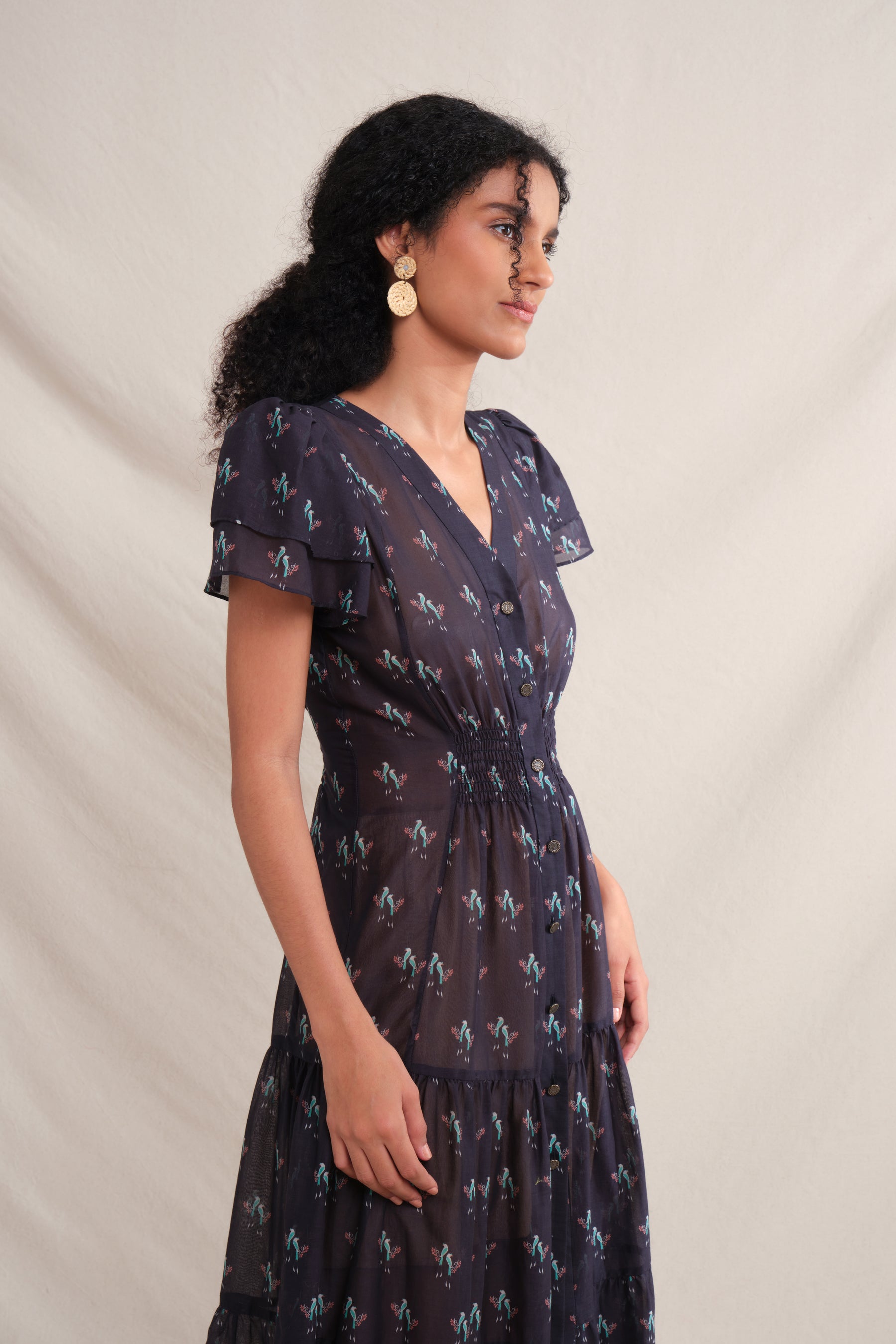 KANA Dress in Black Murai