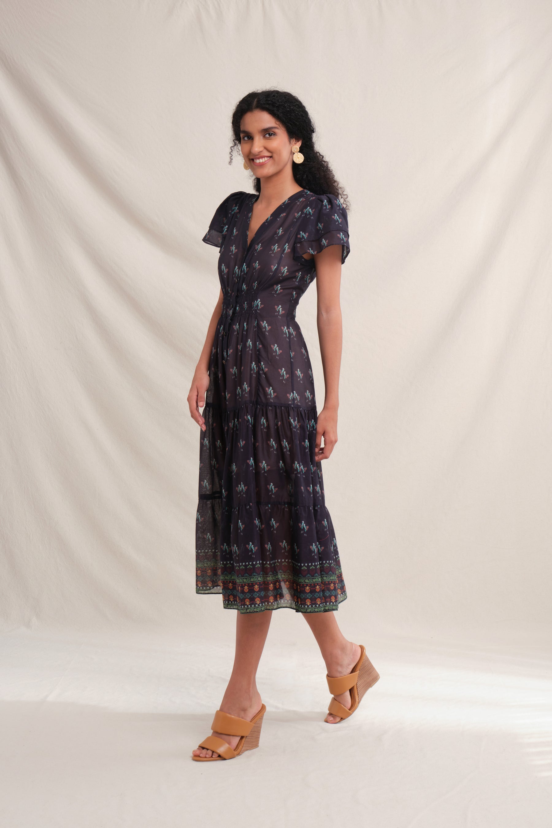 KANA Dress in Black Murai