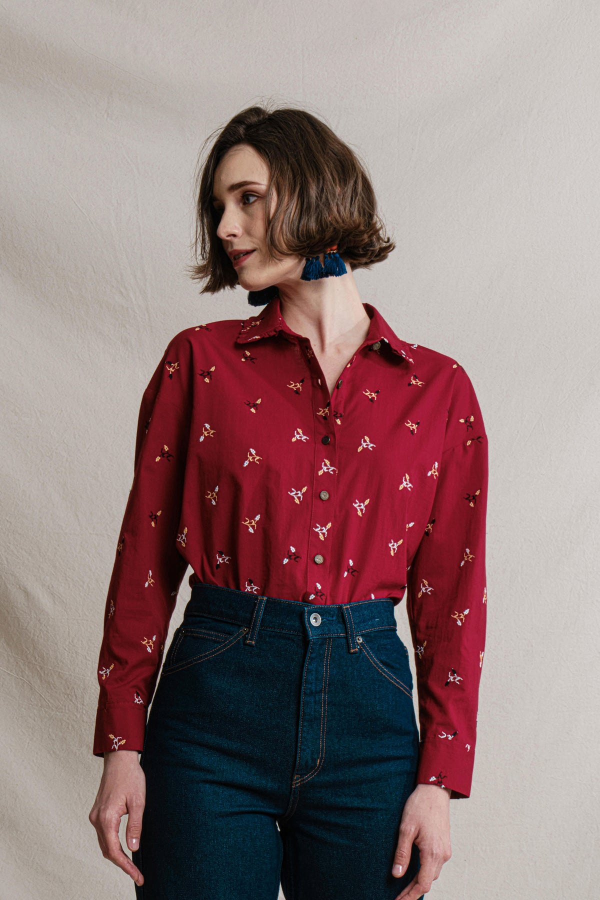 KARINA Top in Red Jagung