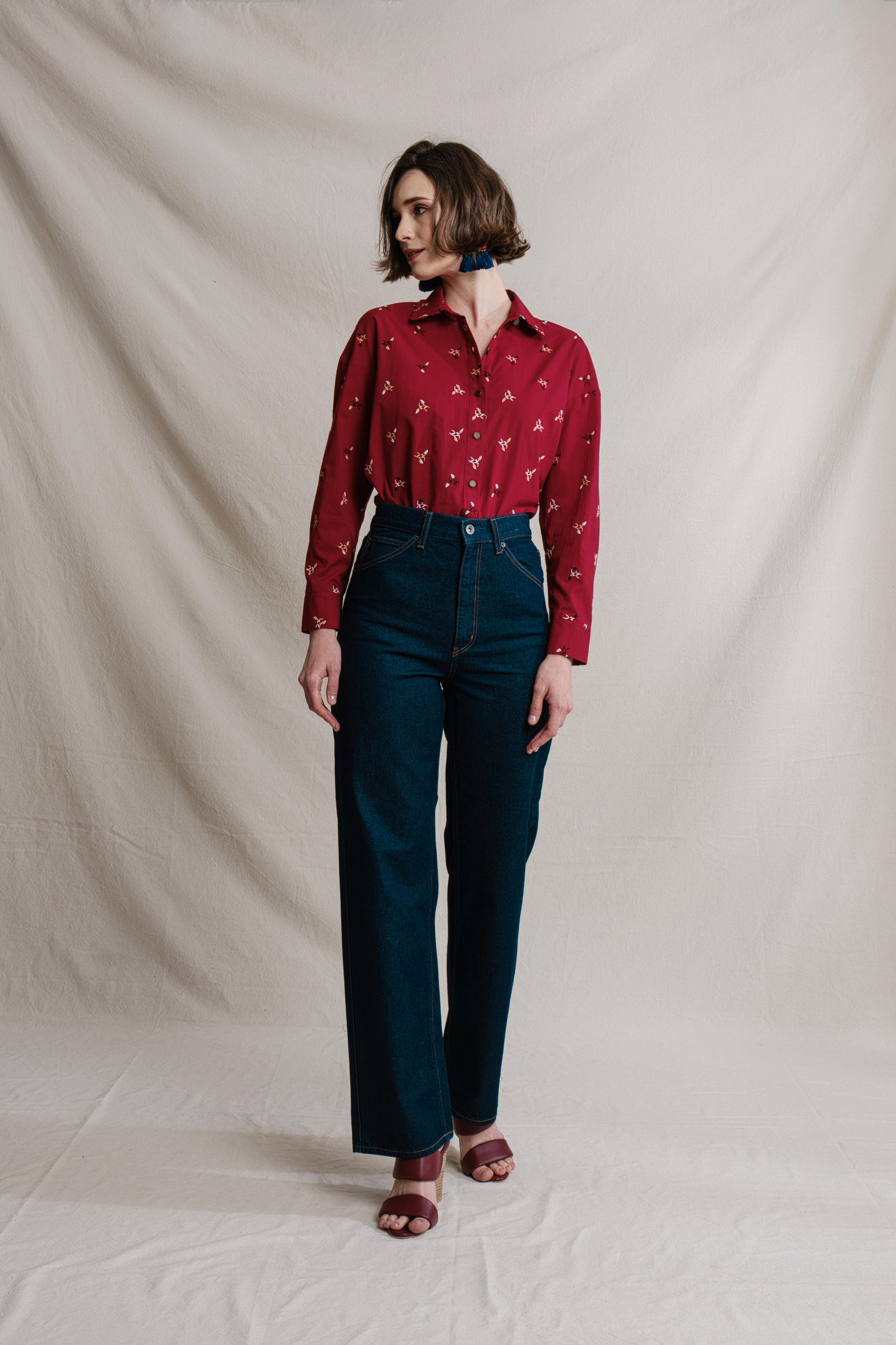 KARINA Top in Red Jagung