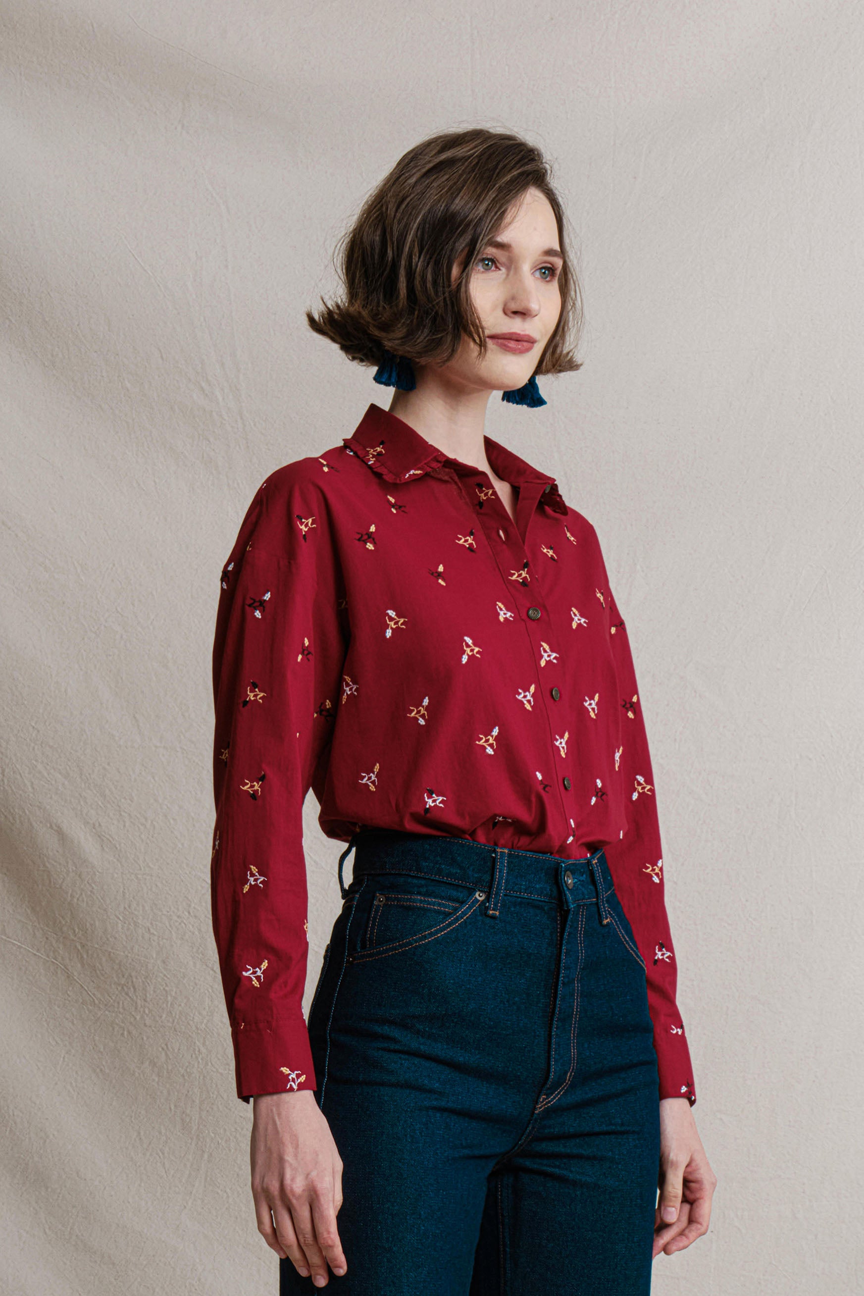 KARINA Top in Red Jagung