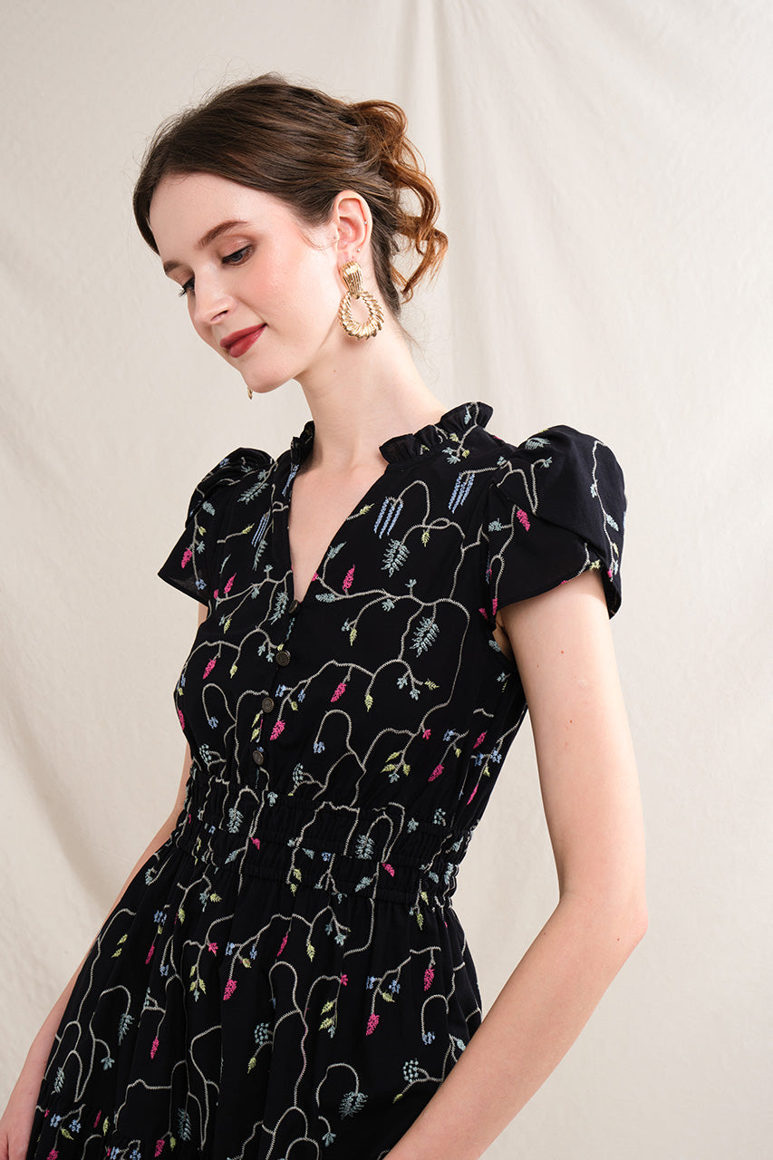 KIRA Dress in Black Lada