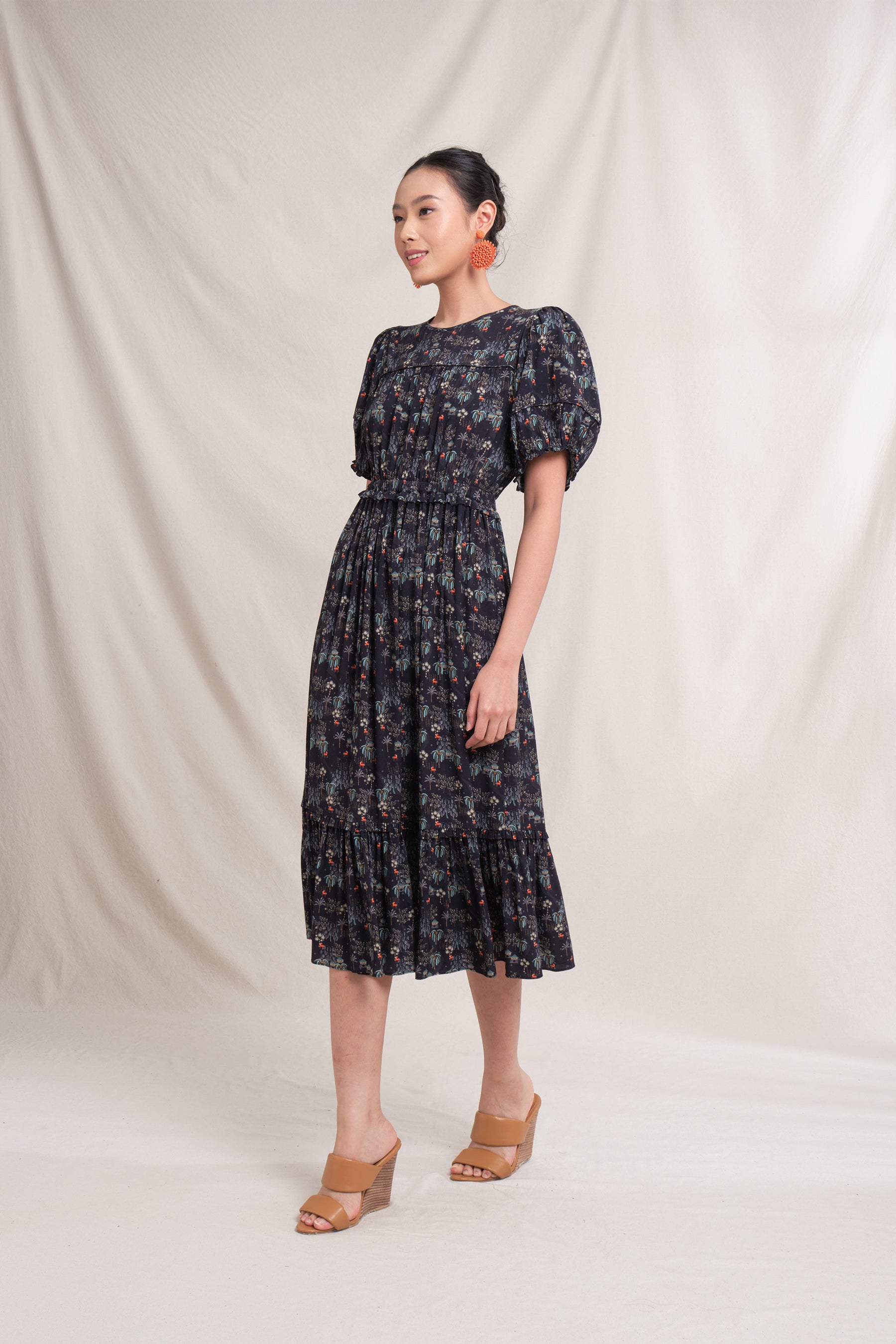 KORI Dress in Black Bale