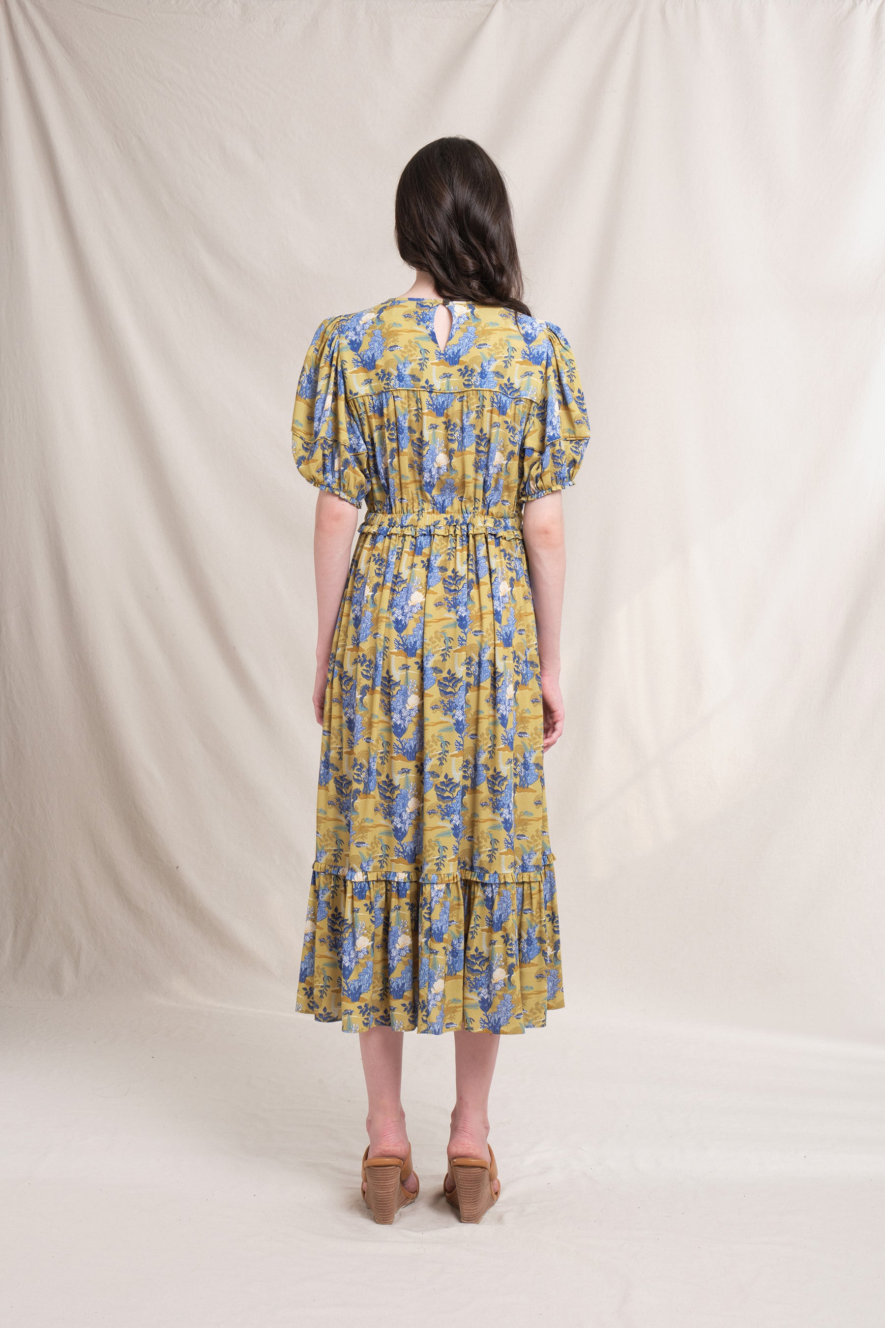 KORI Dress in Mustard Bunaken