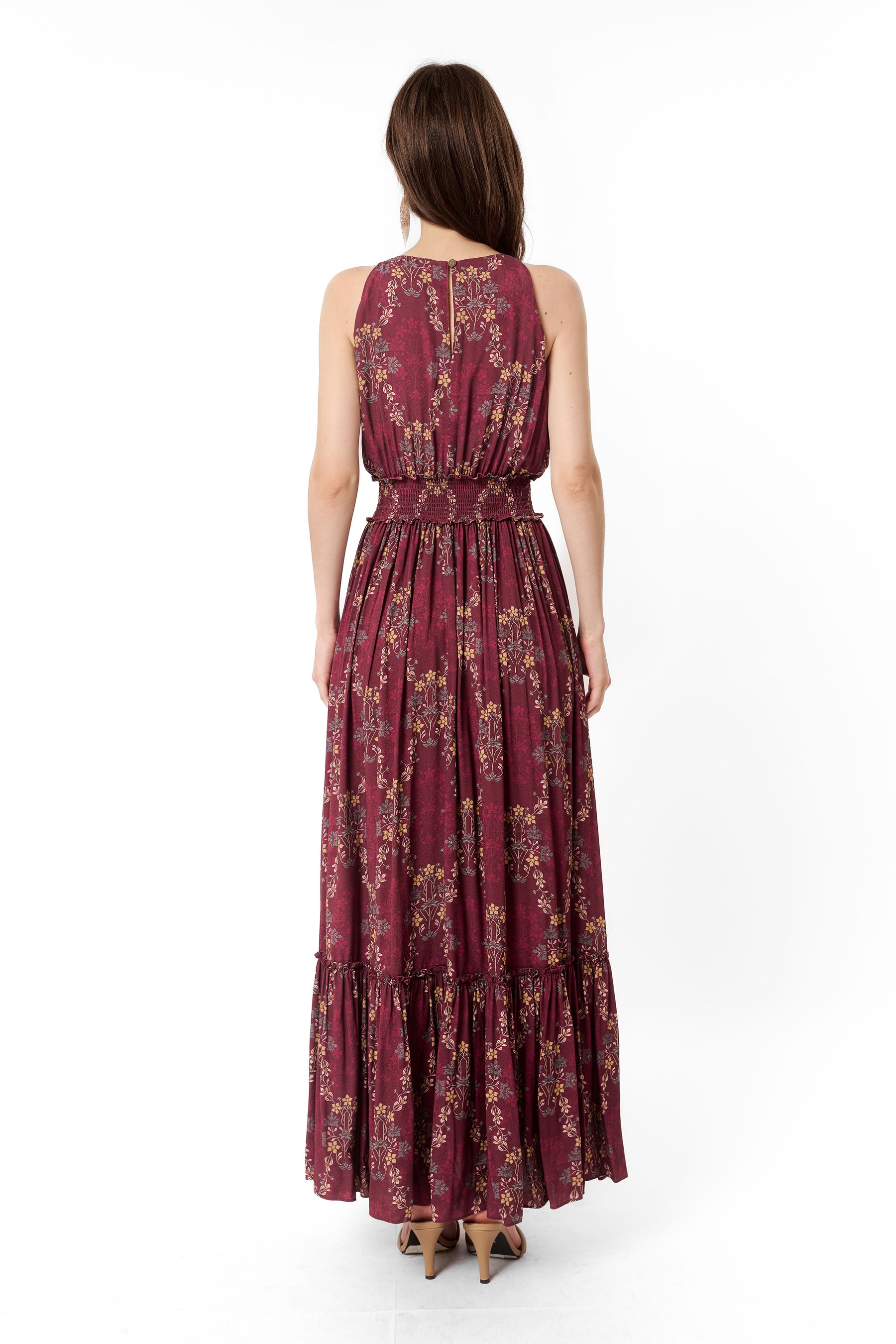 KORRA Dress in Sulur Maroon