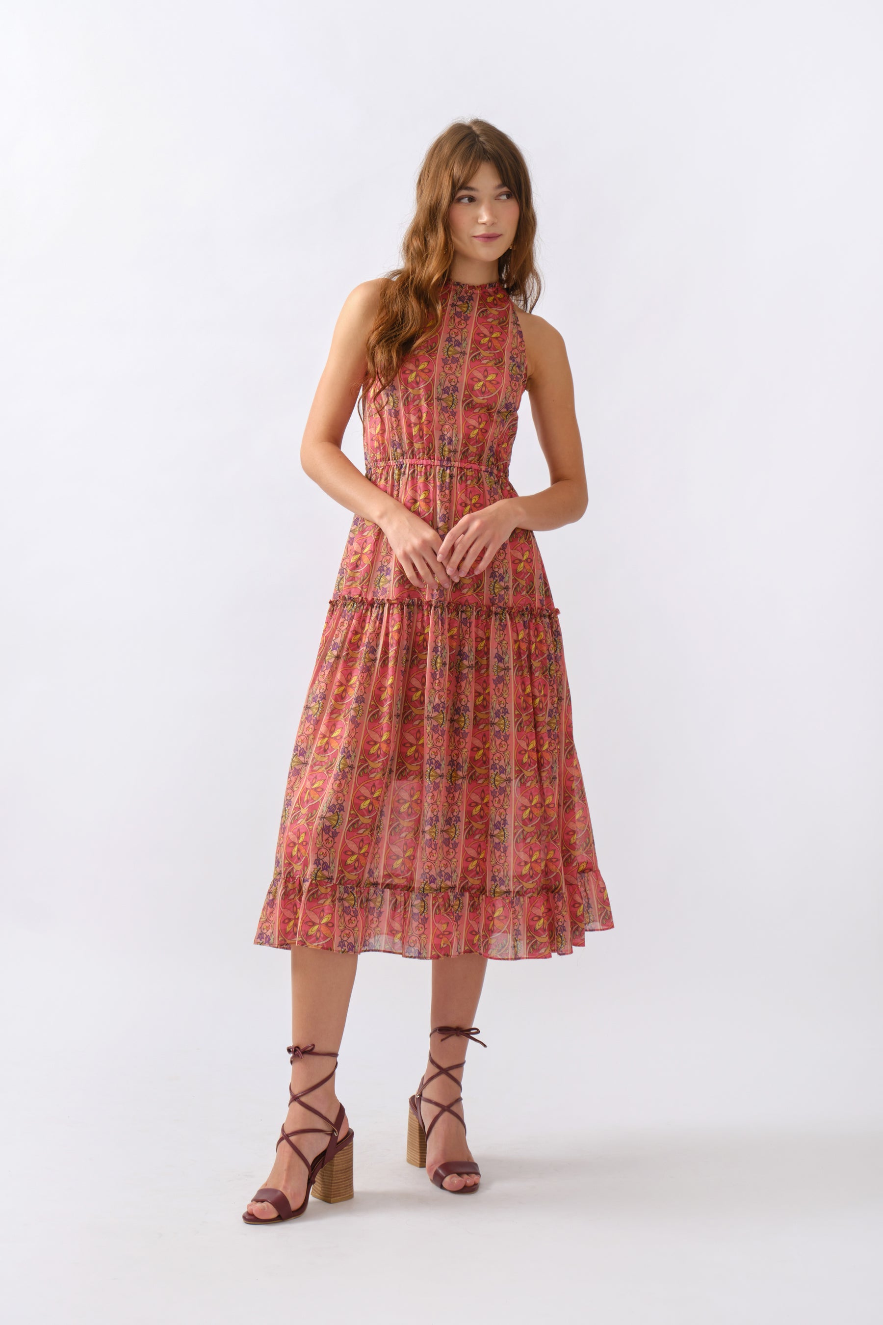 KRISTA Dress in Pink Lipa