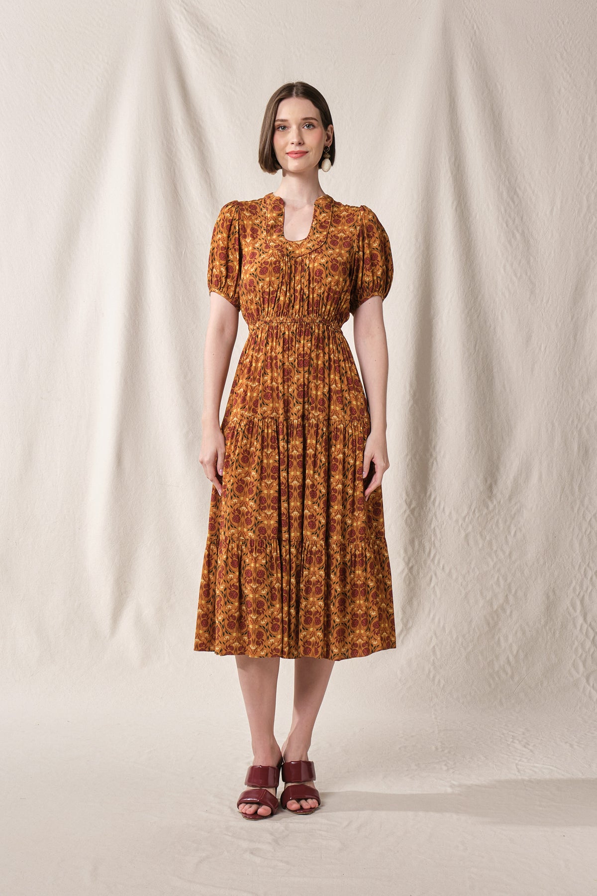 LAUREL Dress in Bronze Rosea