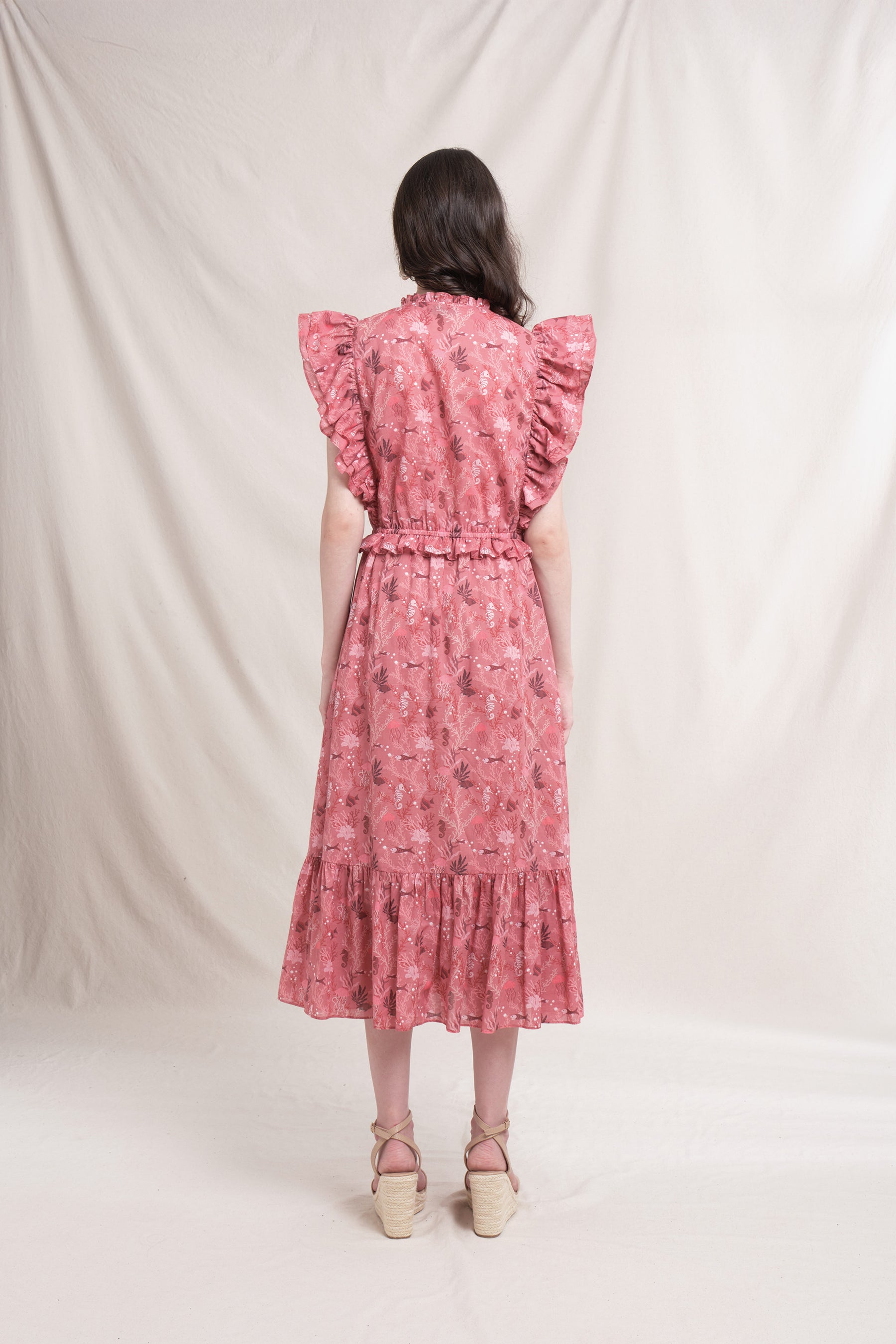 LEAH Dress in Pink Minanga