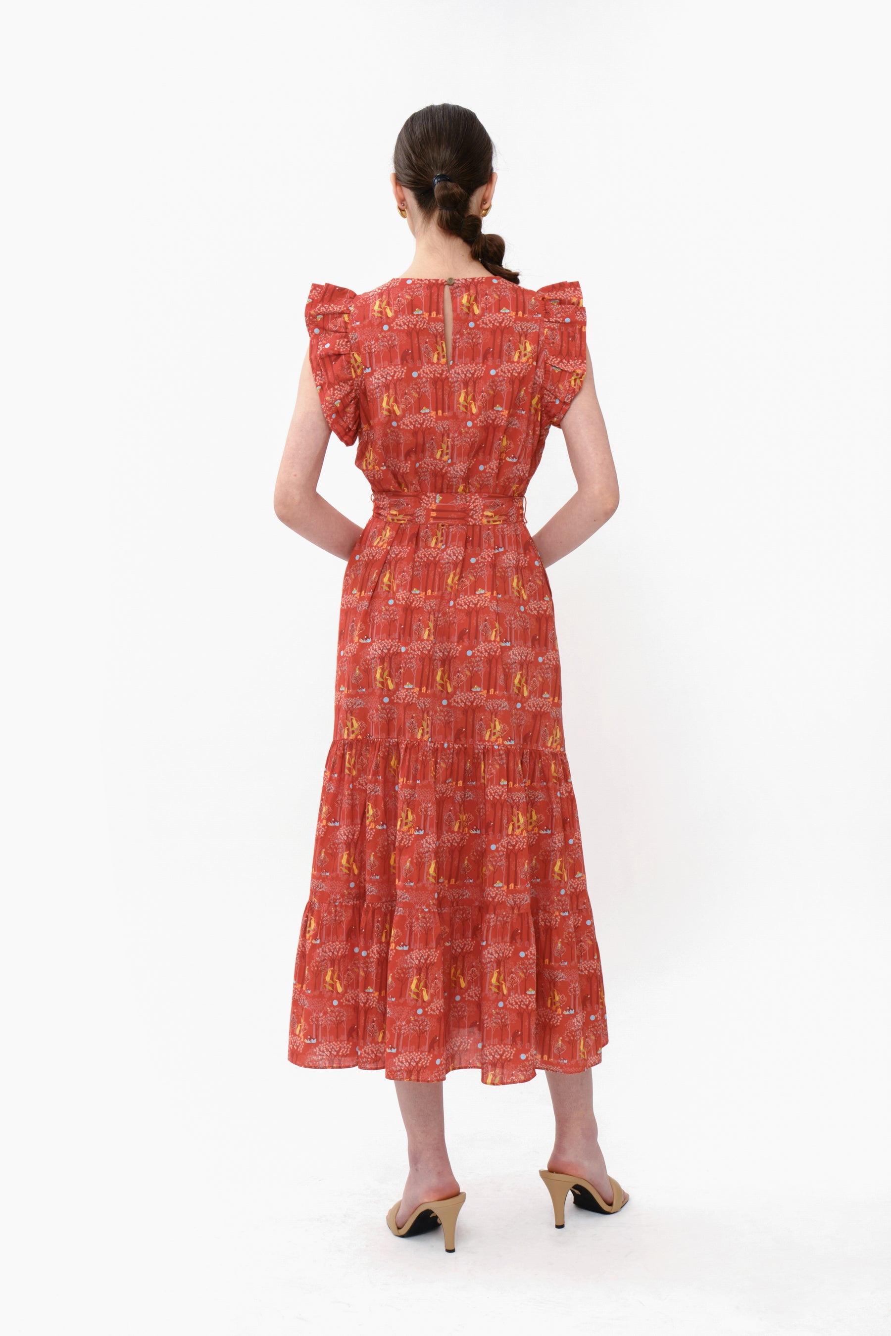 LEXI Dress in Red Forest