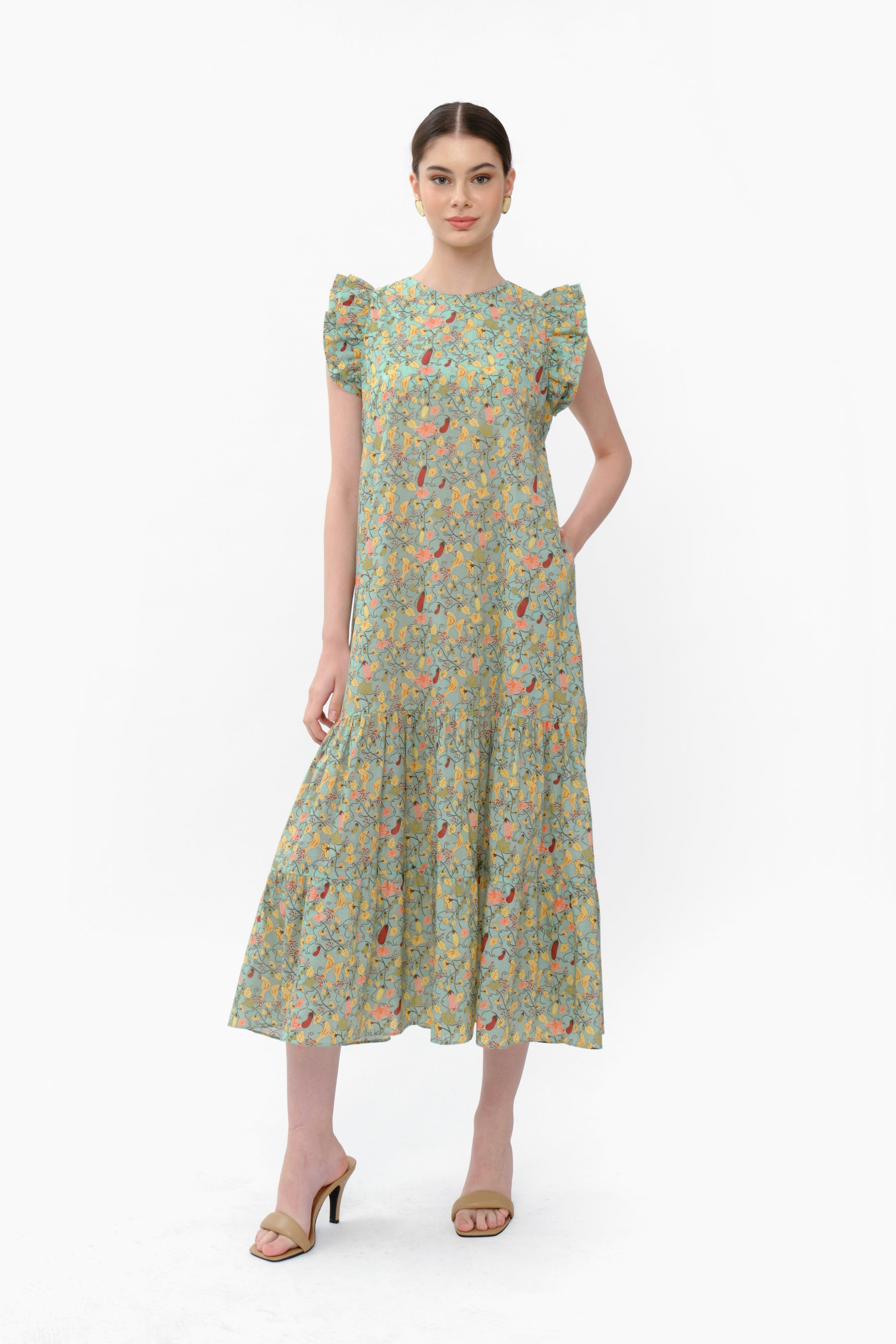 LEXI Dress in Turquoise Terong