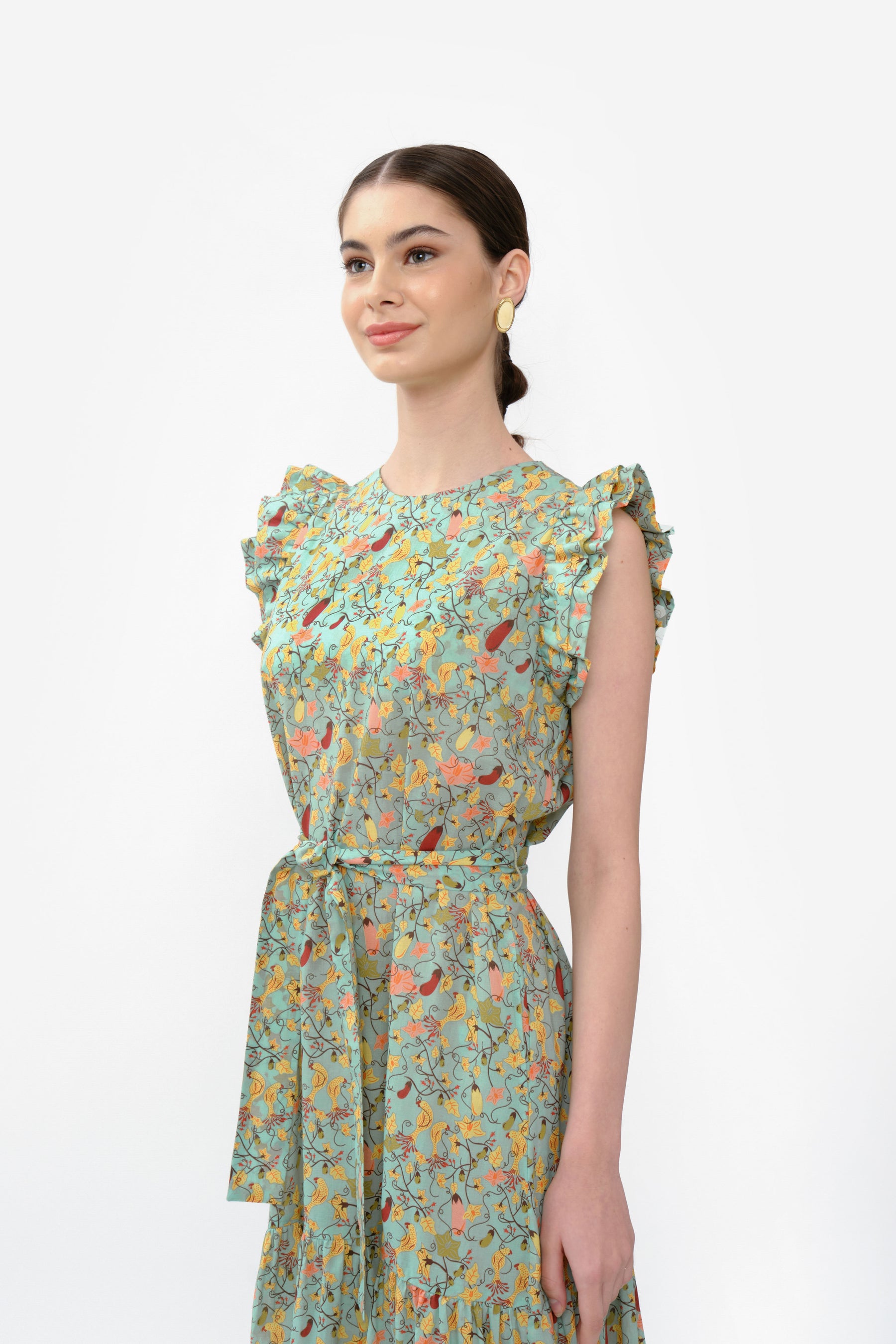 LEXI Dress in Turquoise Terong