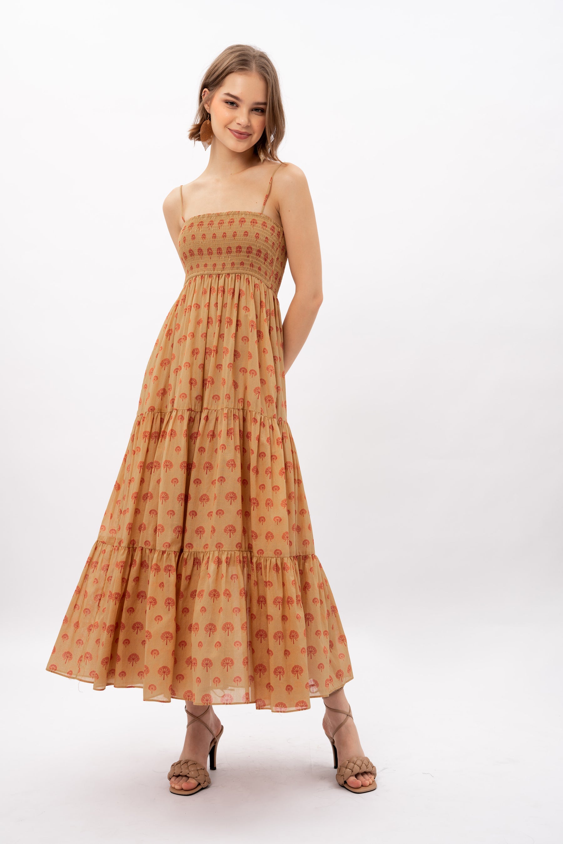 LULU Dress in Banyan Gold