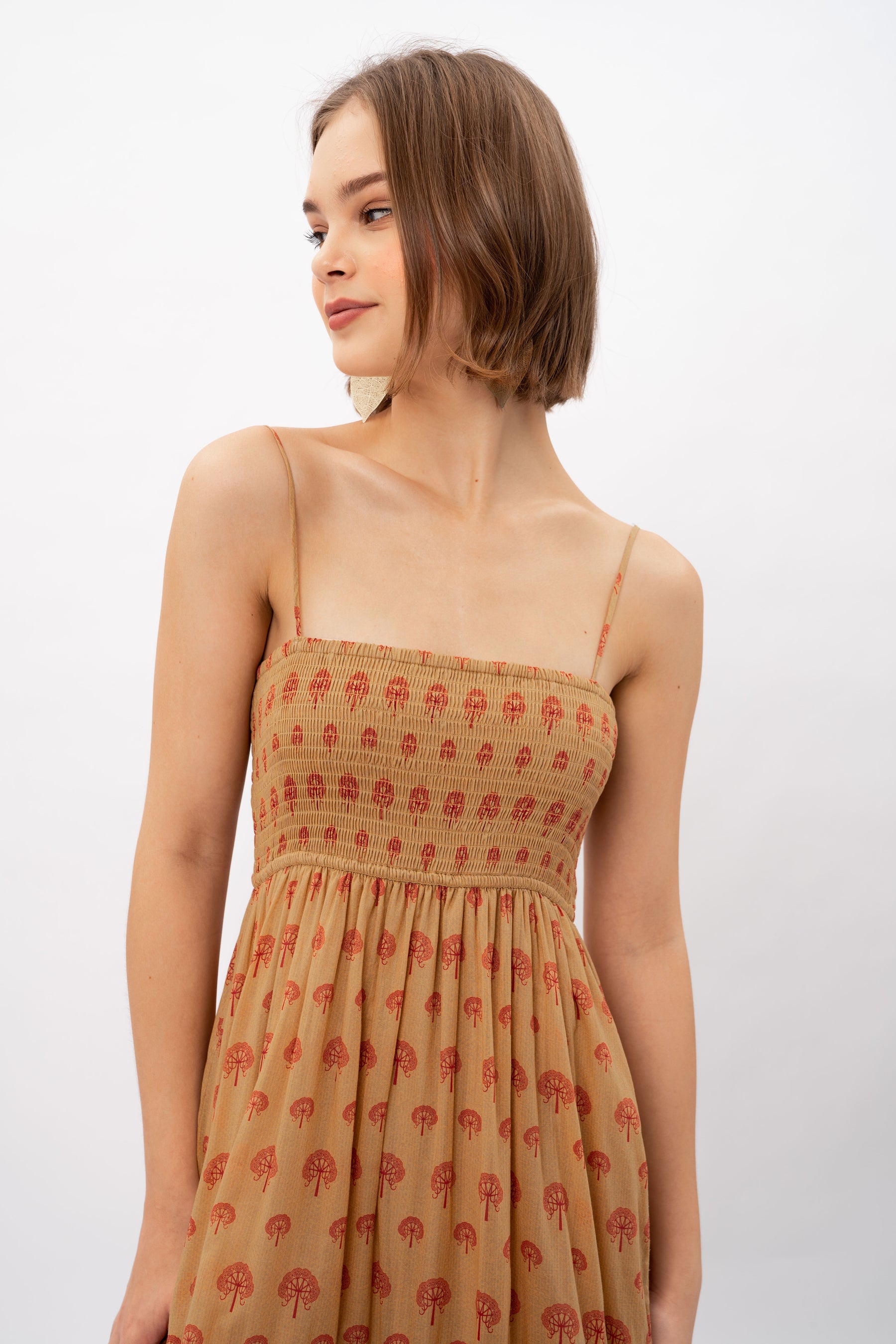 LULU Dress in Banyan Gold