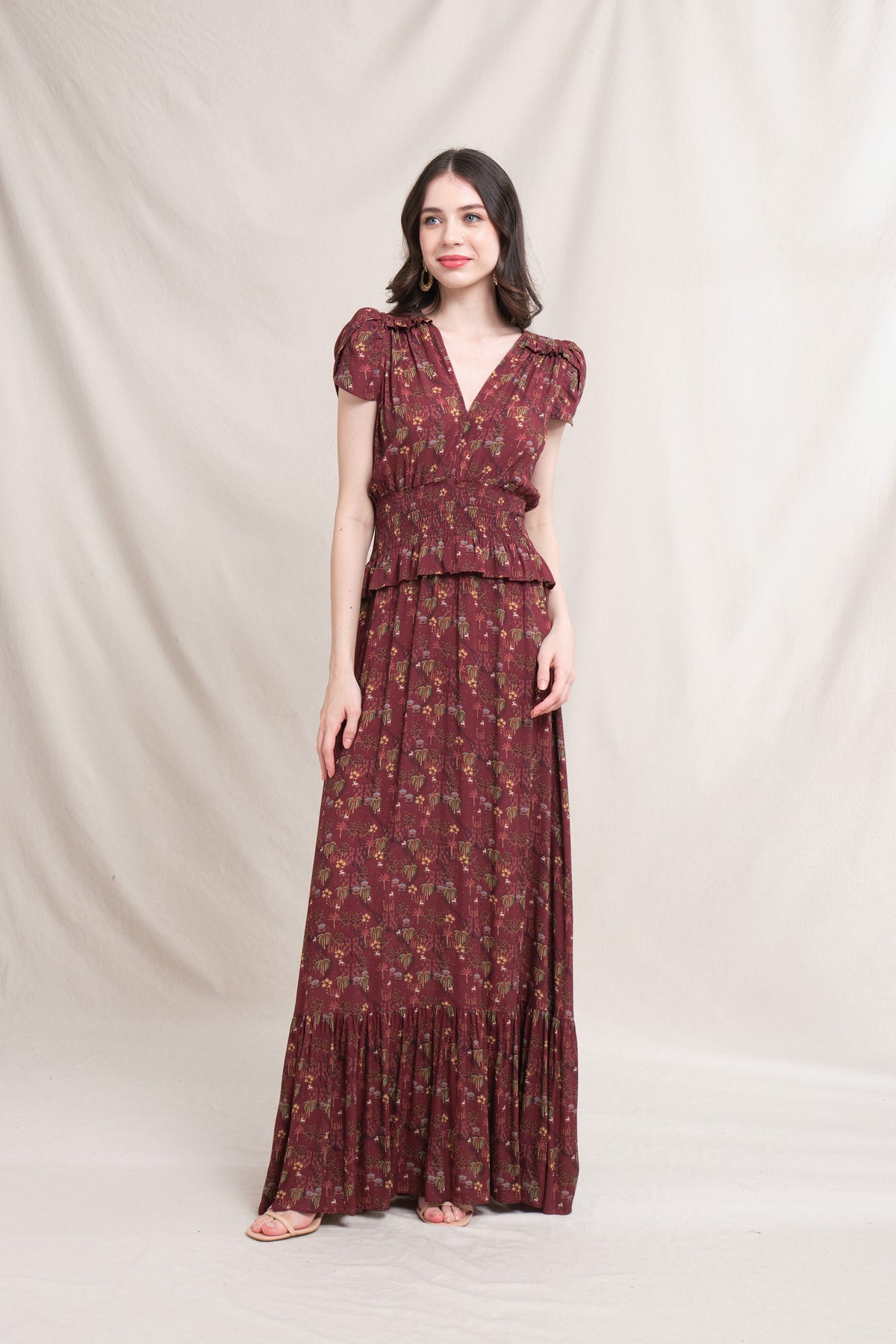 LUMA Dress in Burgundy Bale
