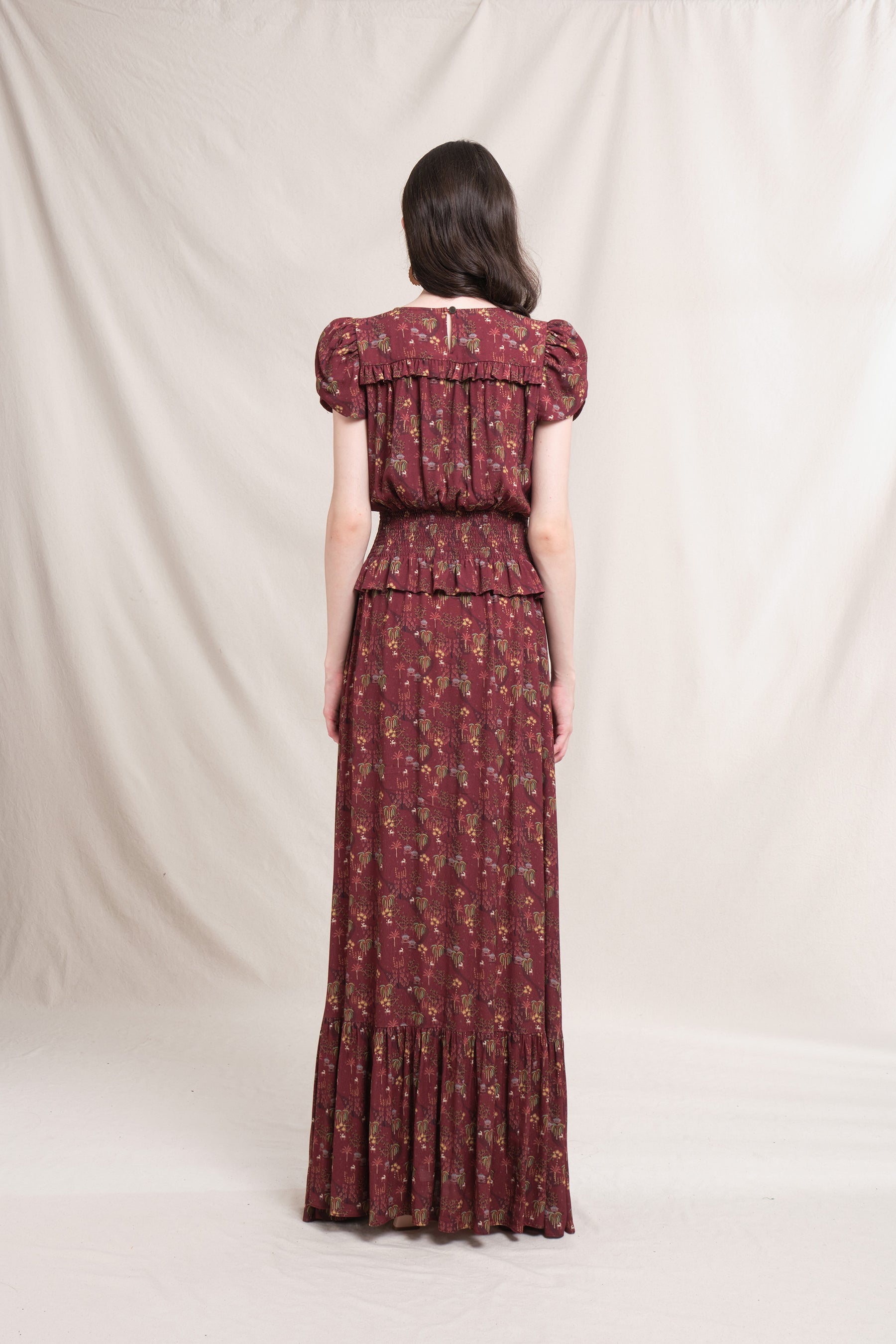 LUMA Dress in Burgundy Bale