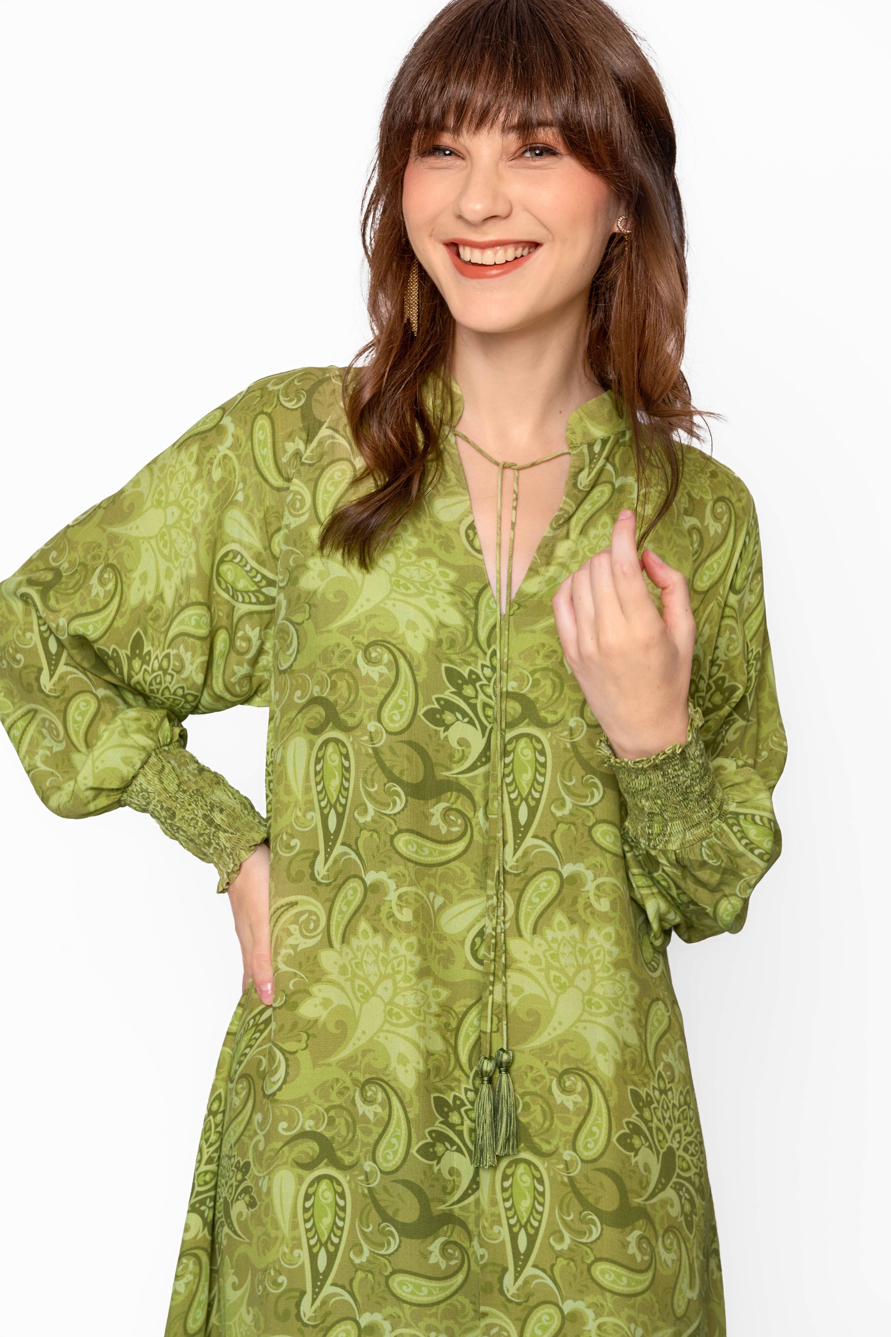 MAYLA Dress in Green Pakis