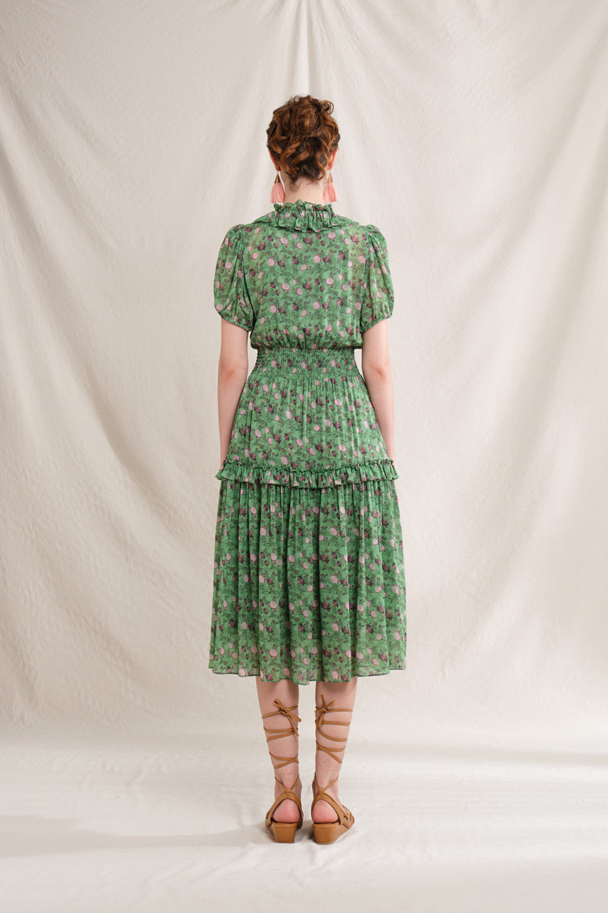 MILA Dress in Cempaka Green