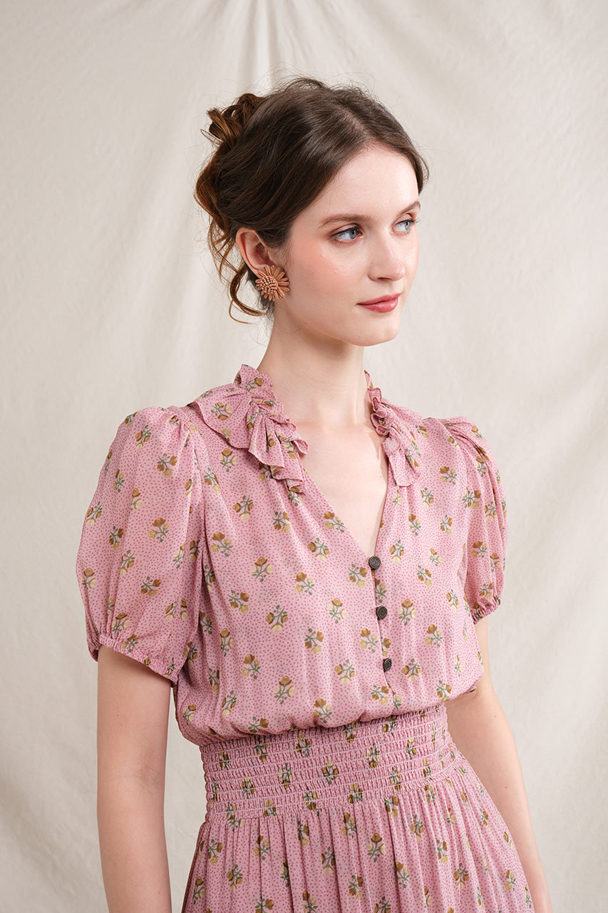 MILA Dress in Magnolia Pink