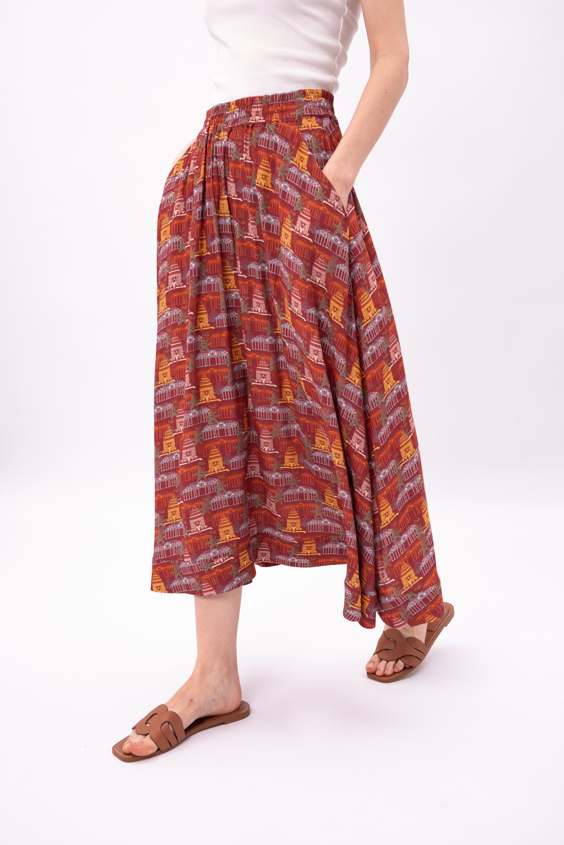 MIRA Skirt in Puri Red