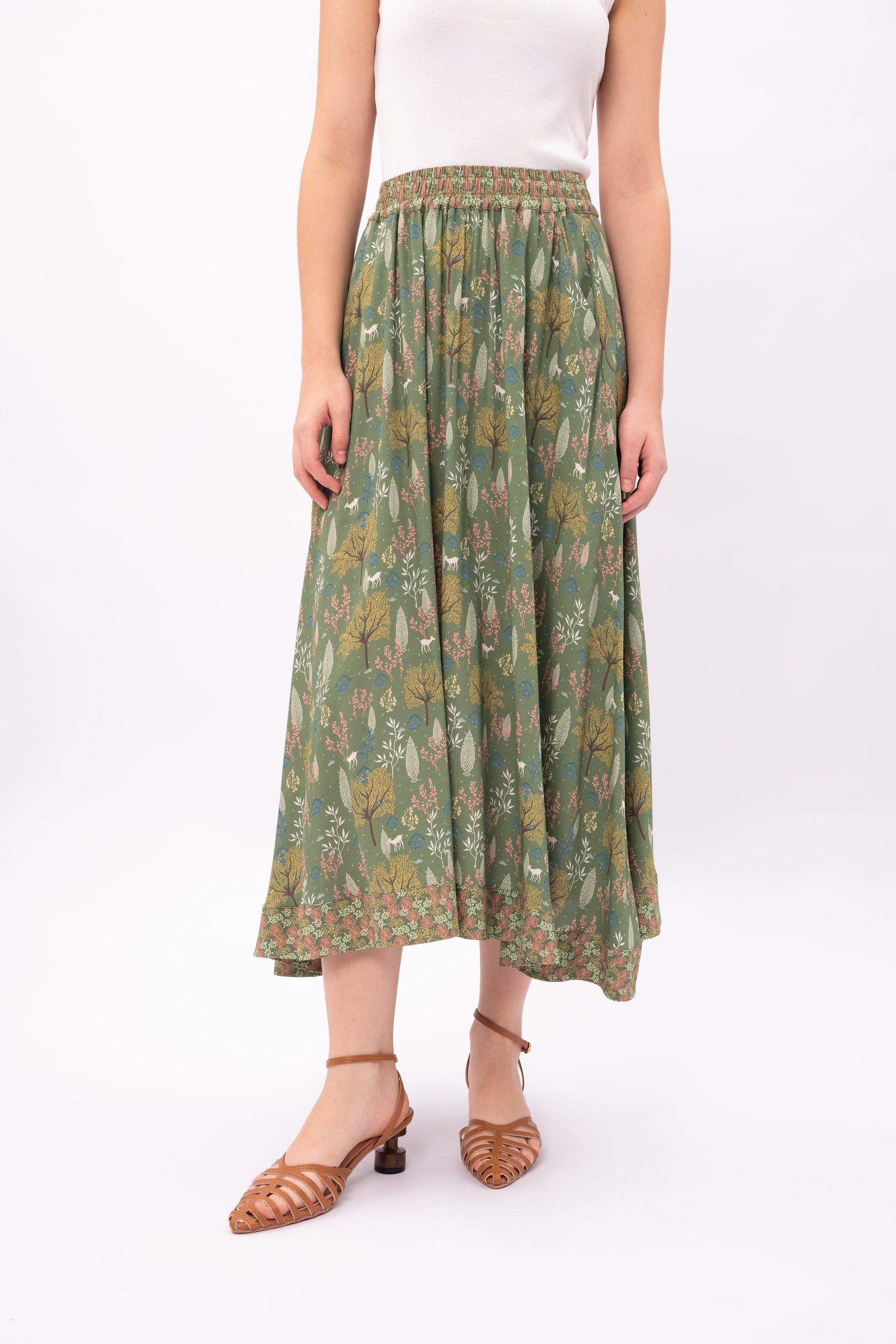 MIRA Skirt in Taman Green