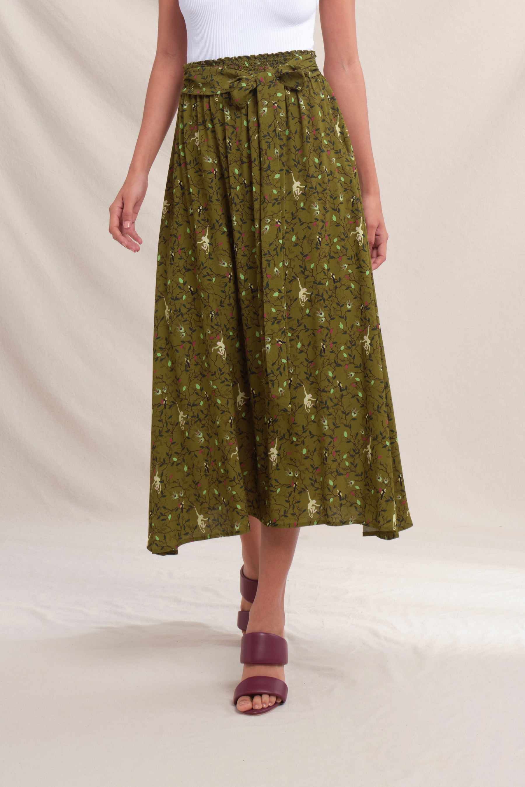 LAURA Skirt in Green Macca
