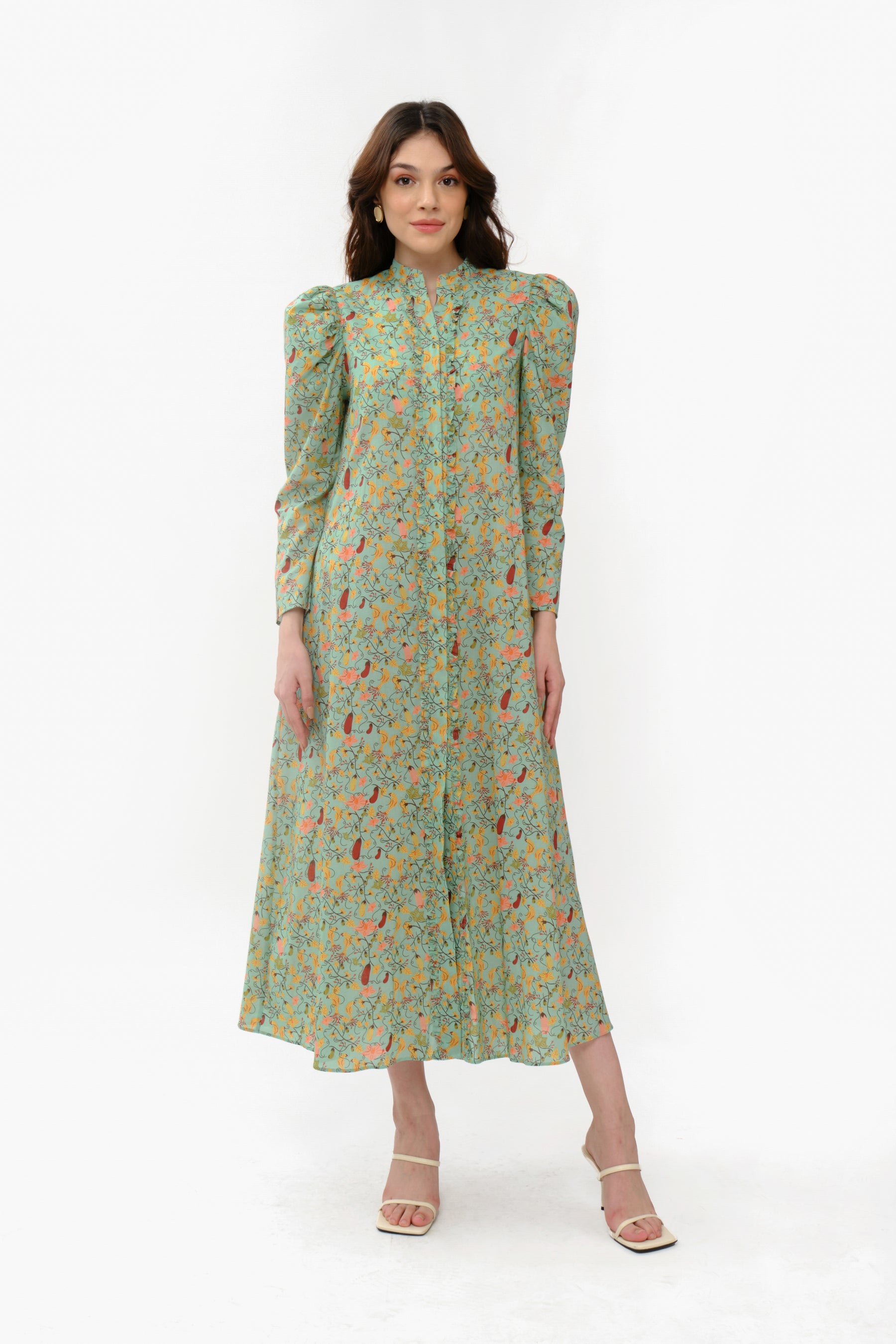 NALA Dress in Turquoise Terong