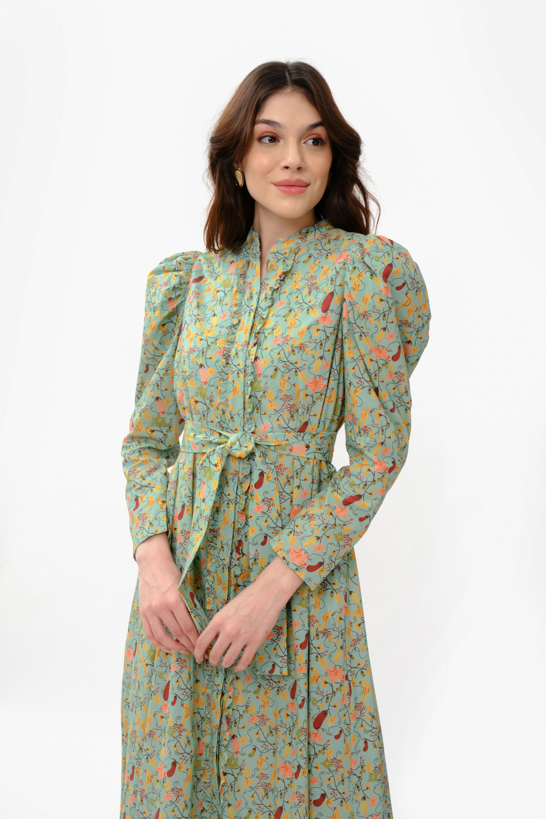 NALA Dress in Turquoise Terong