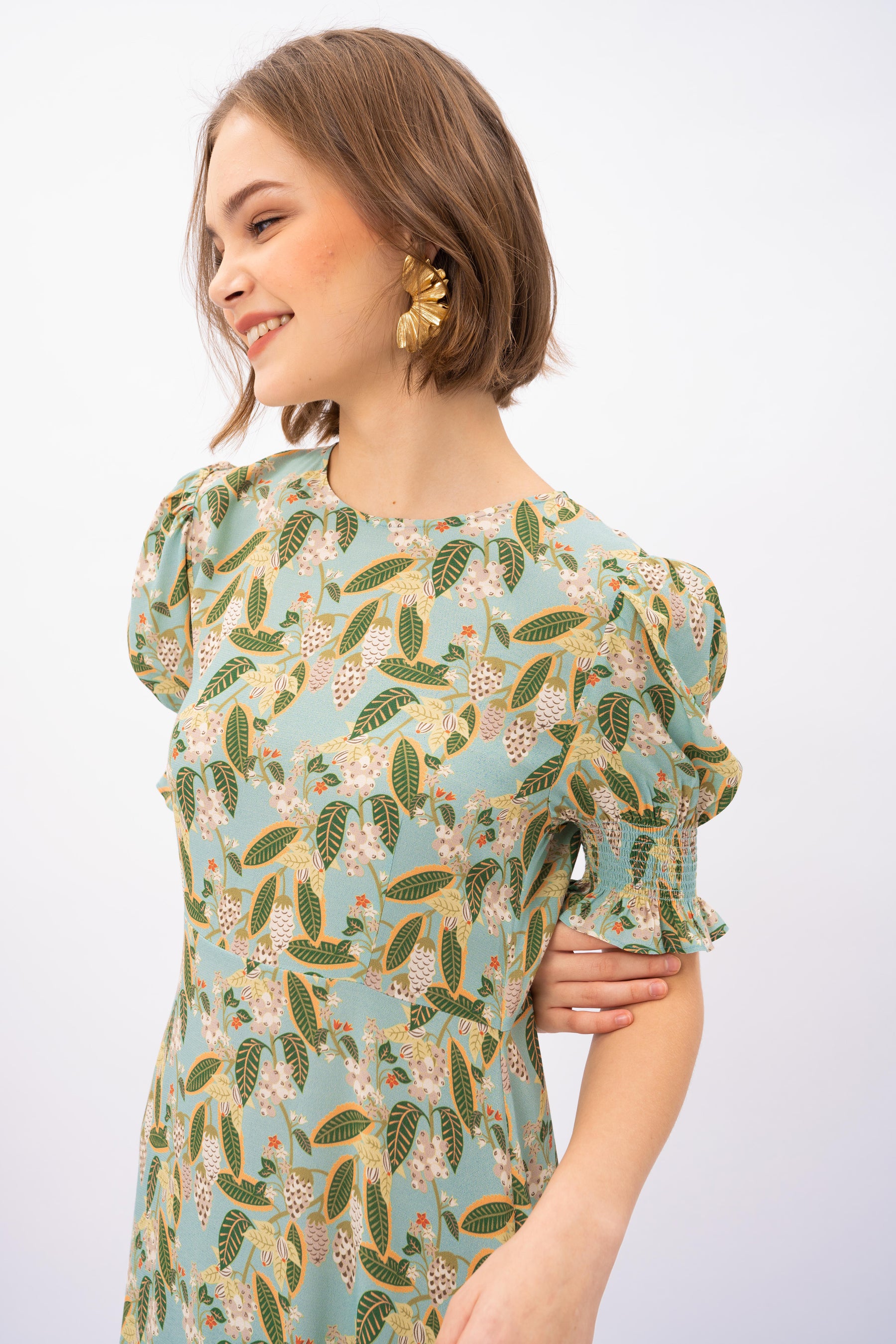 NEELA Dress in Gudeg Blue